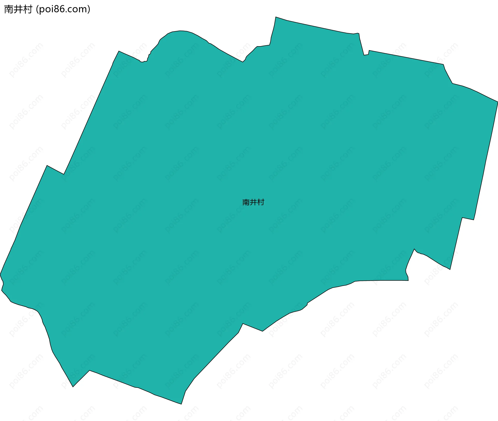 南井村边界地图