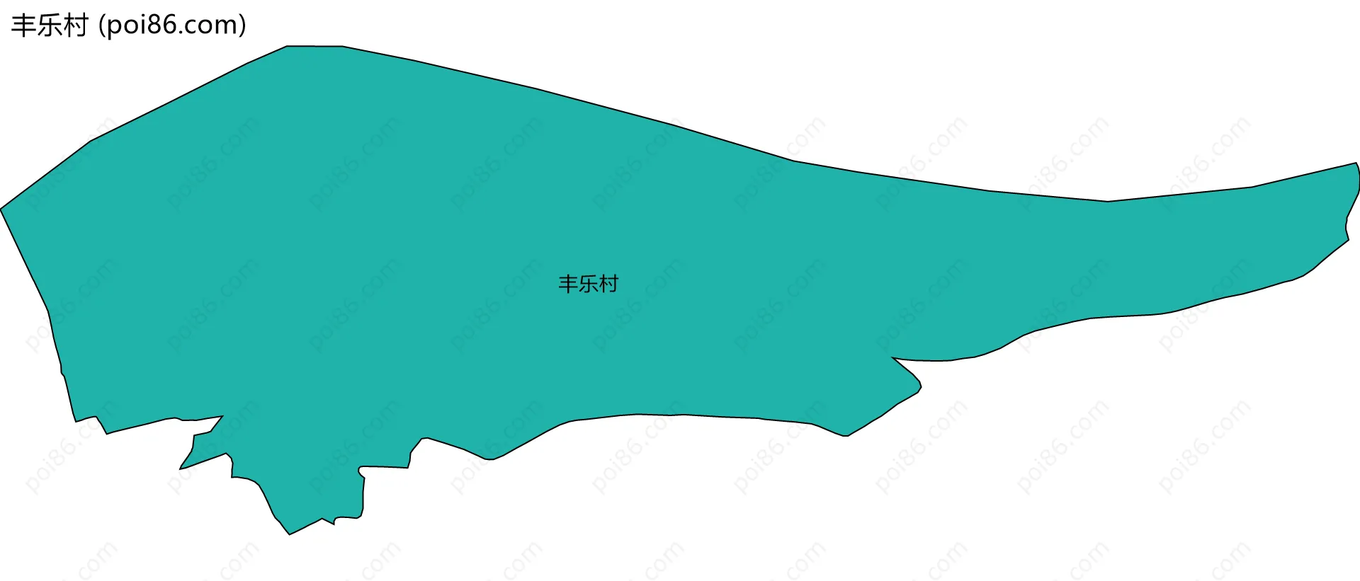 丰乐村边界地图