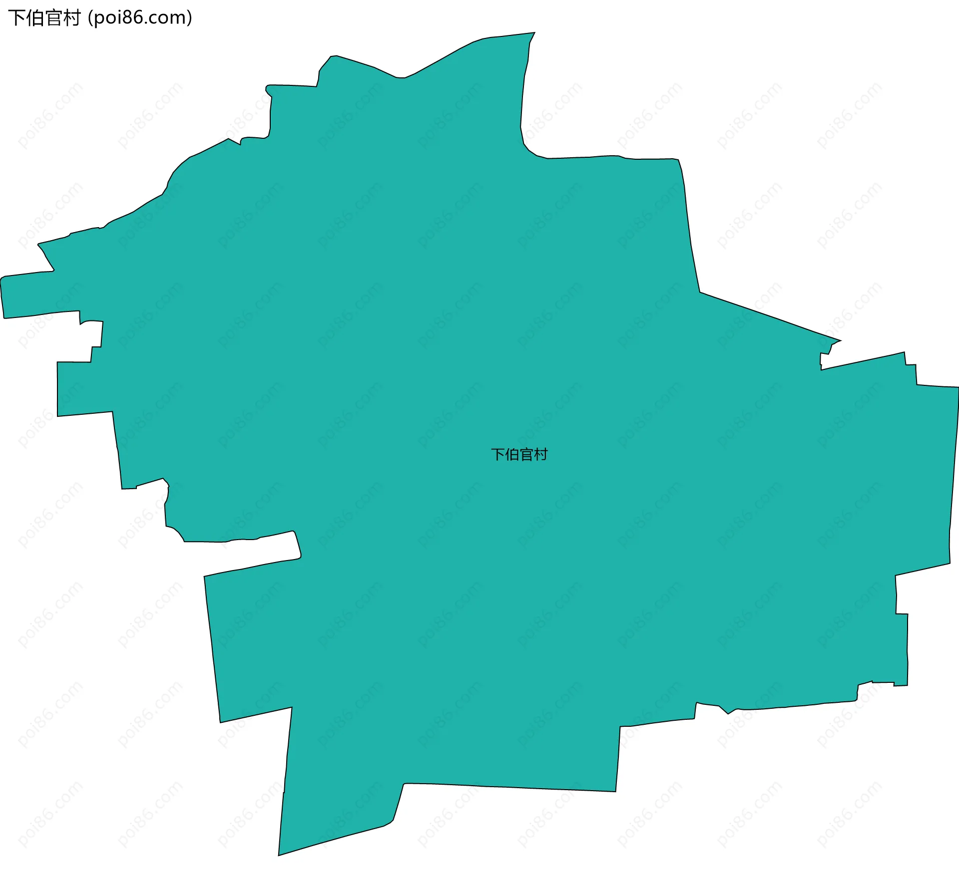 下伯官村边界地图