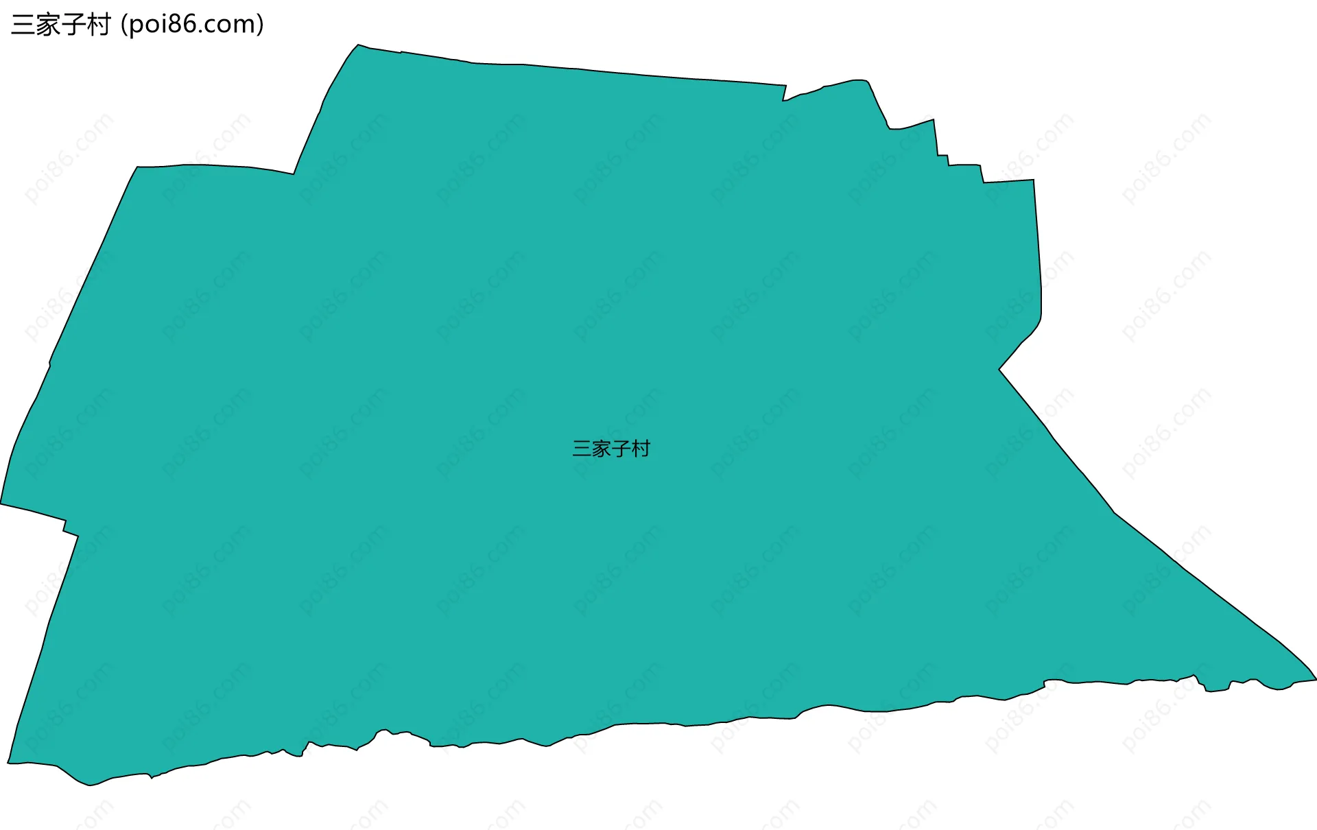 三家子村边界地图
