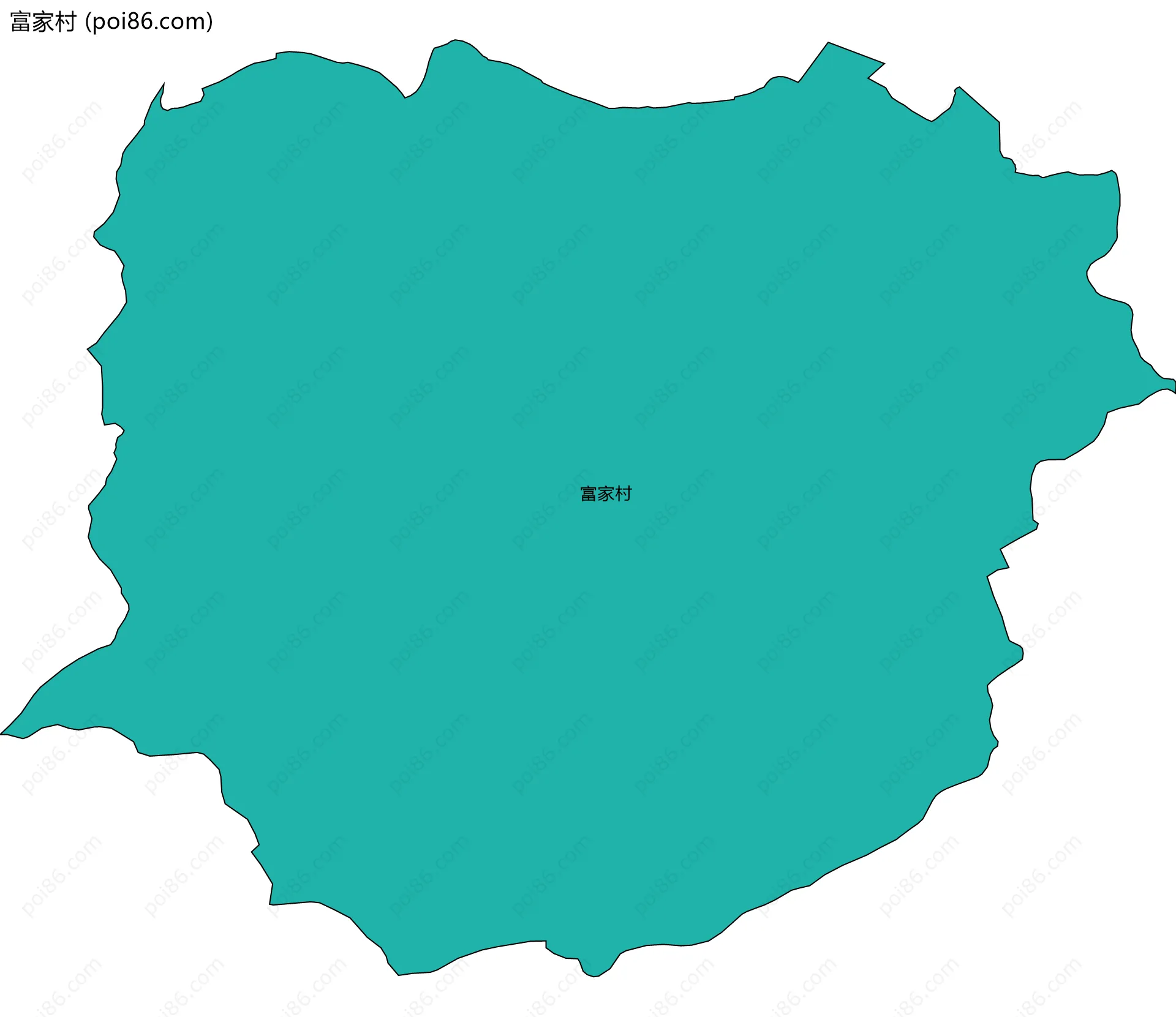 富家村边界地图
