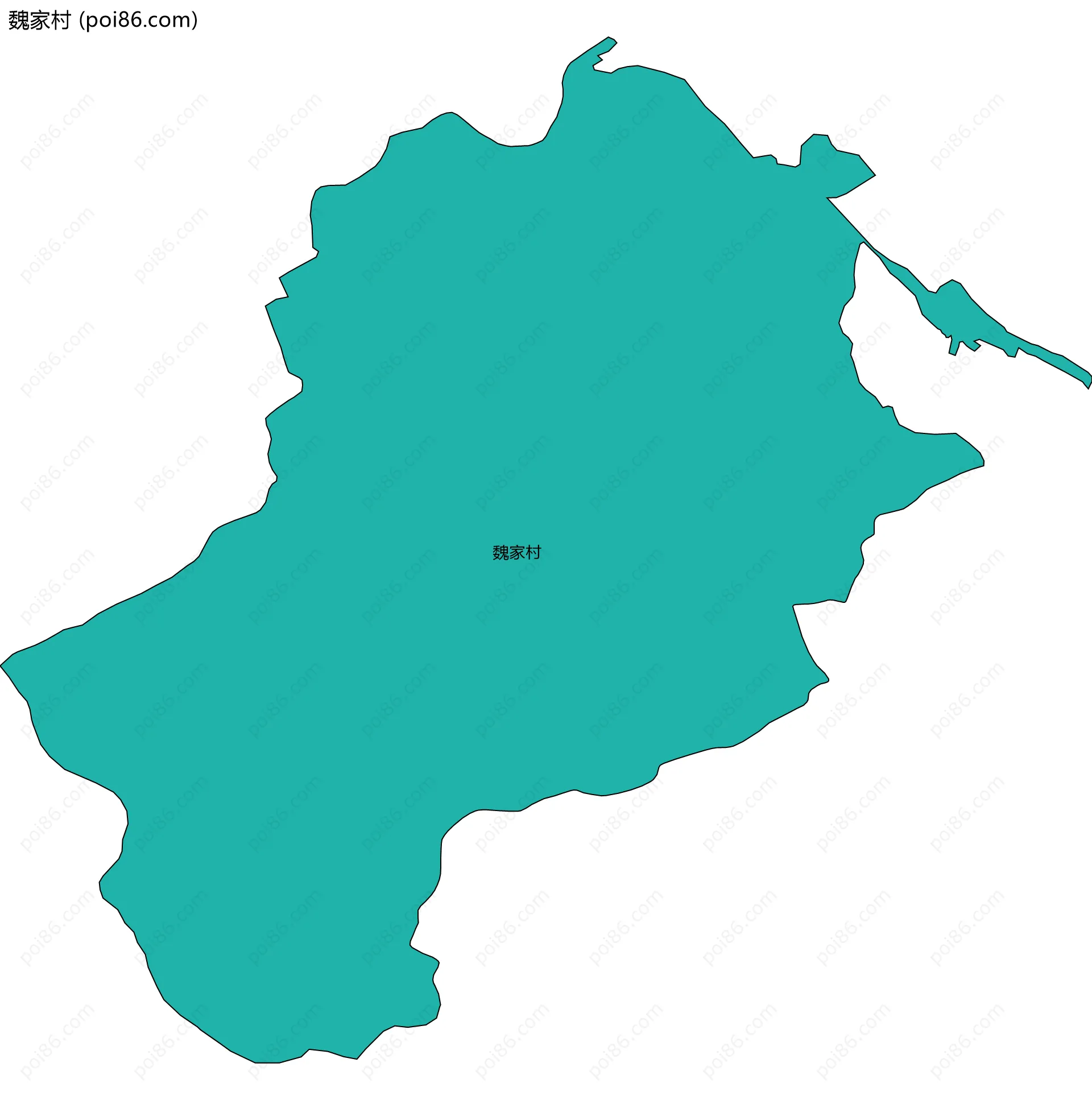 魏家村边界地图