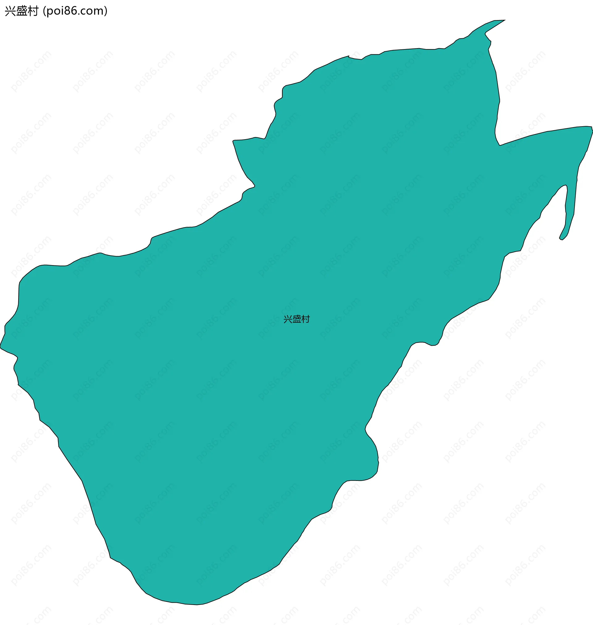 兴盛村边界地图
