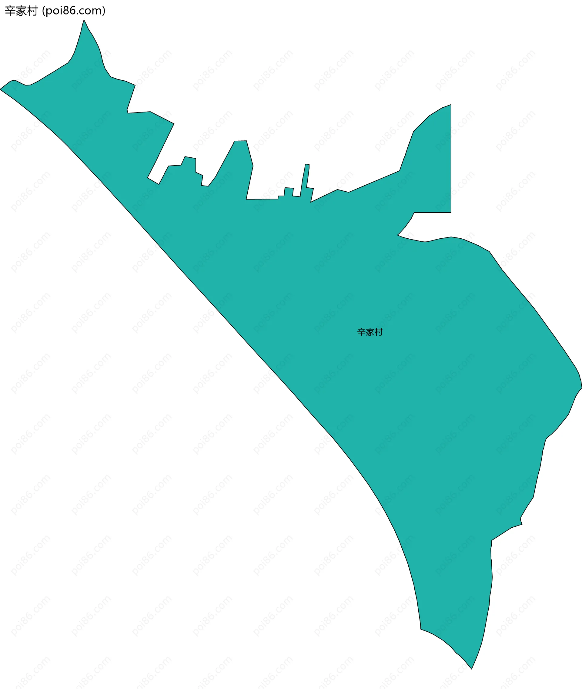 辛家村边界地图