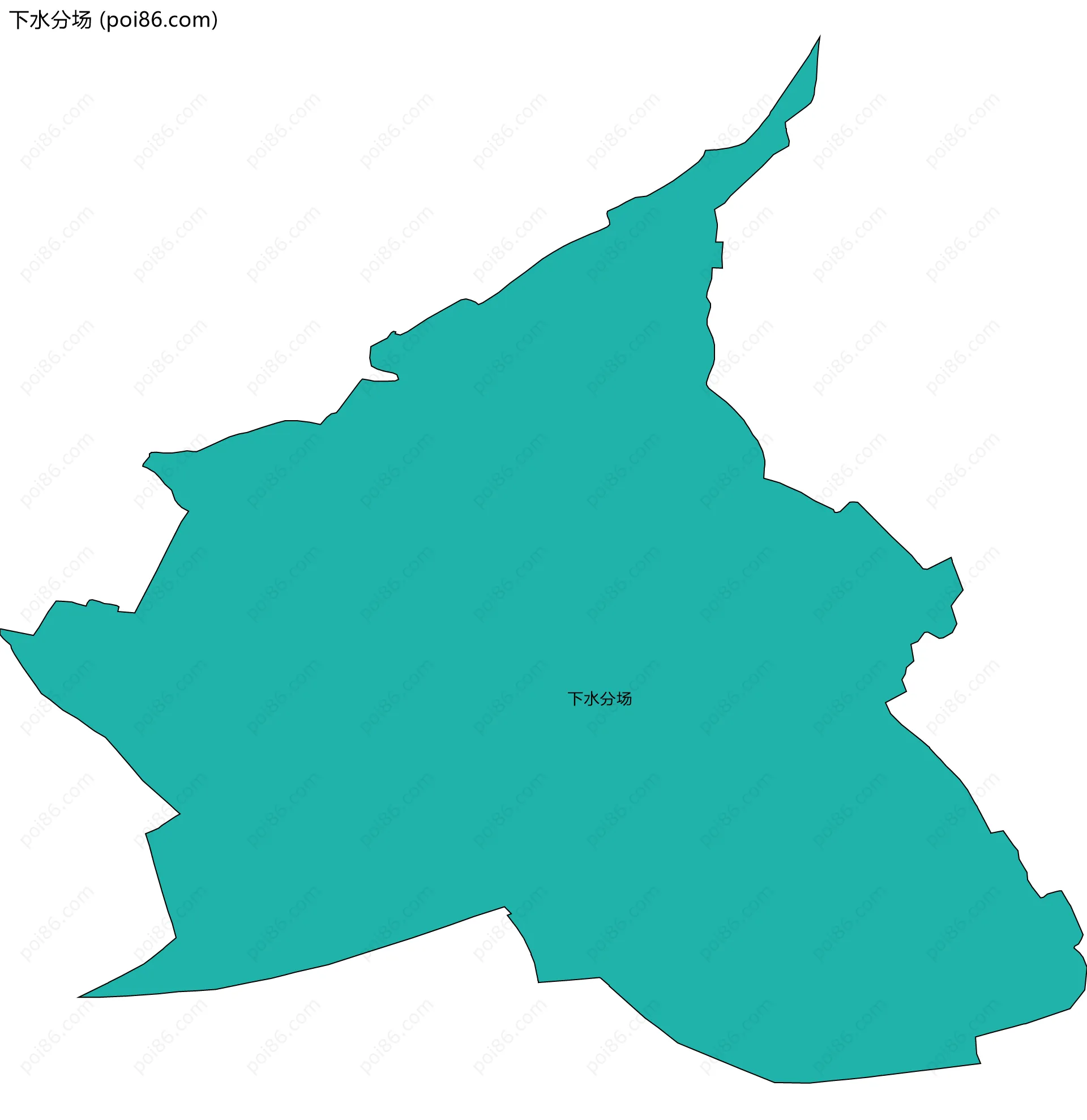 下水分场边界地图