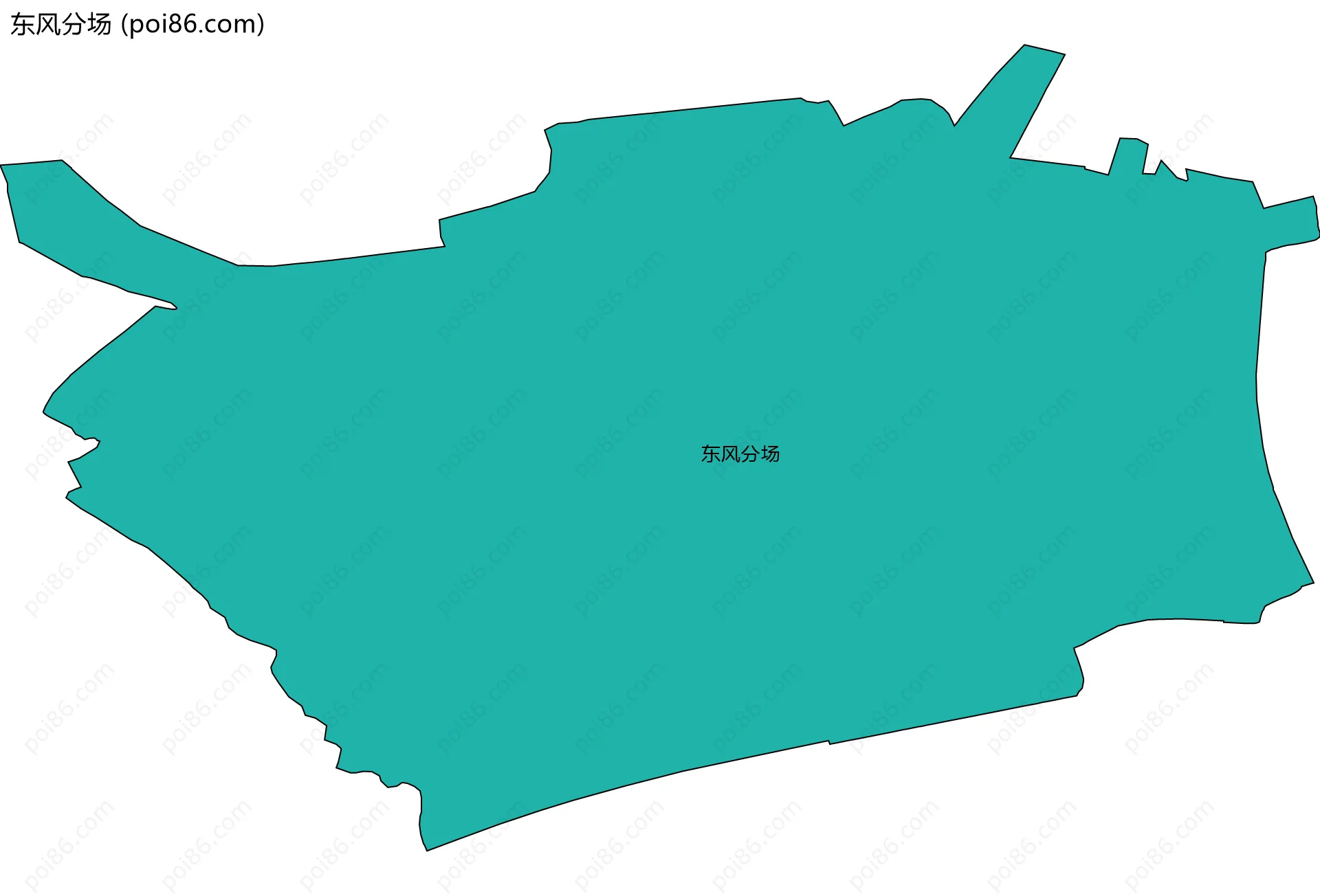 东风分场边界地图