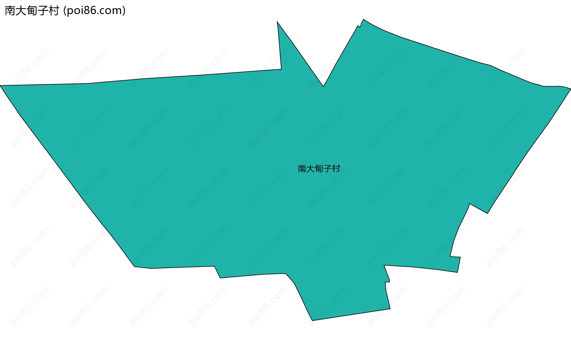 南大甸子村边界地图