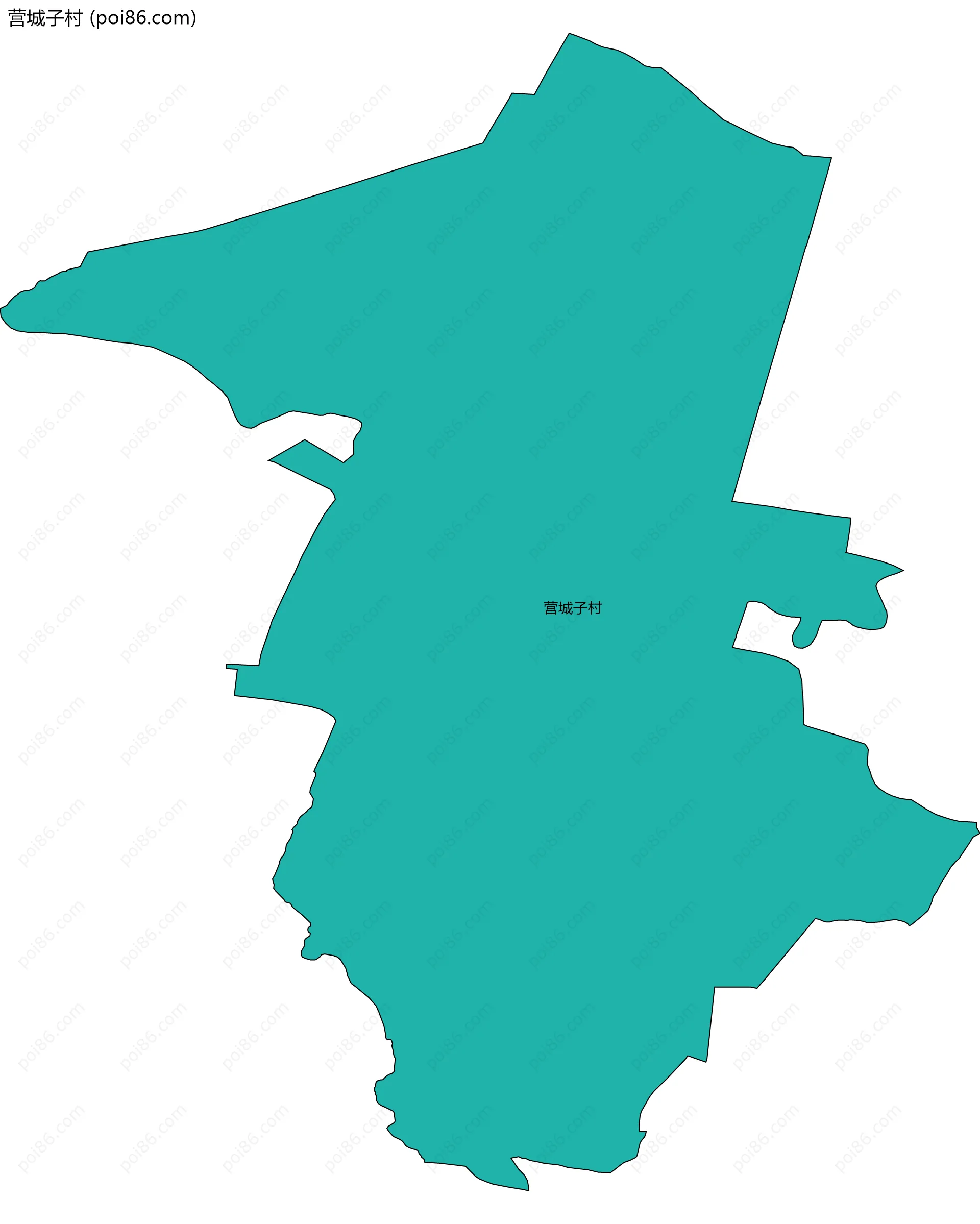 营城子村边界地图