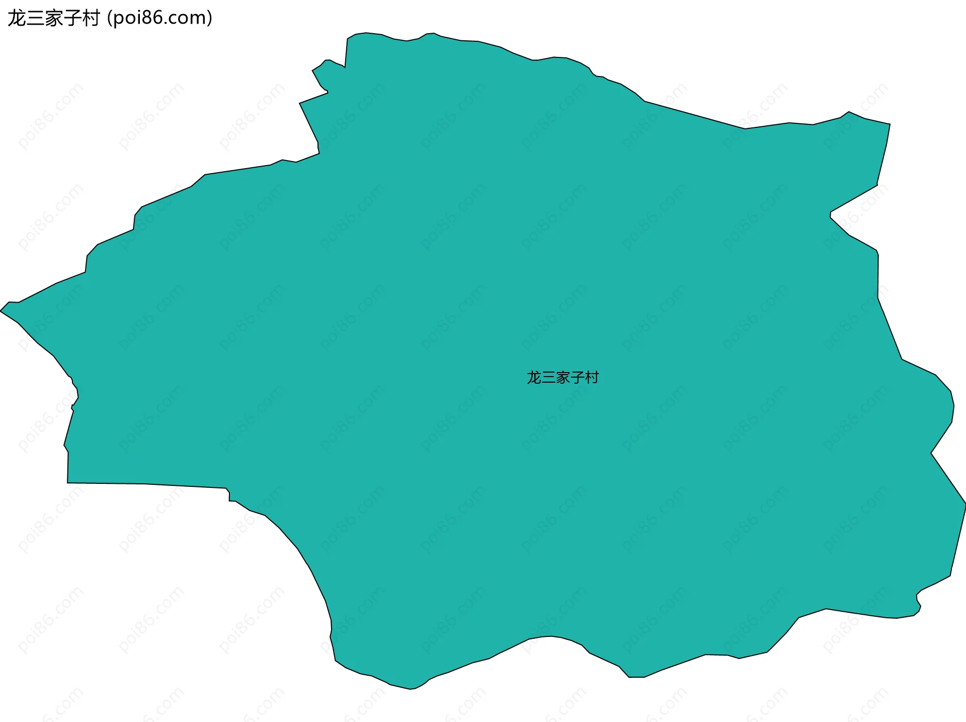 龙三家子村边界地图