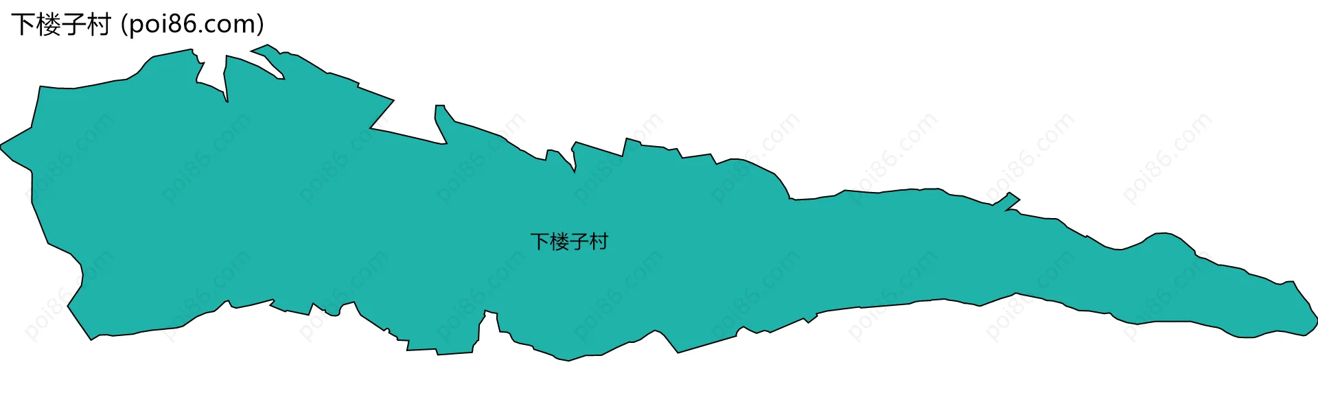 下楼子村边界地图