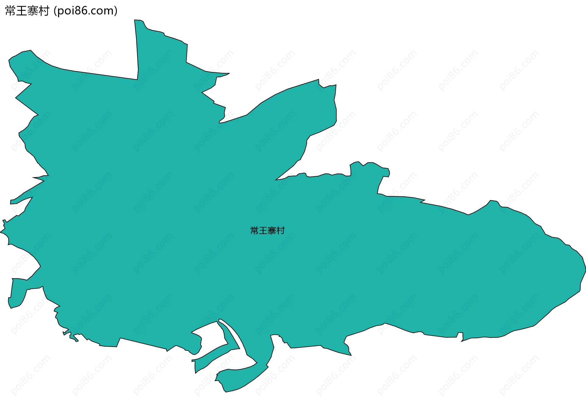 常王寨村边界地图