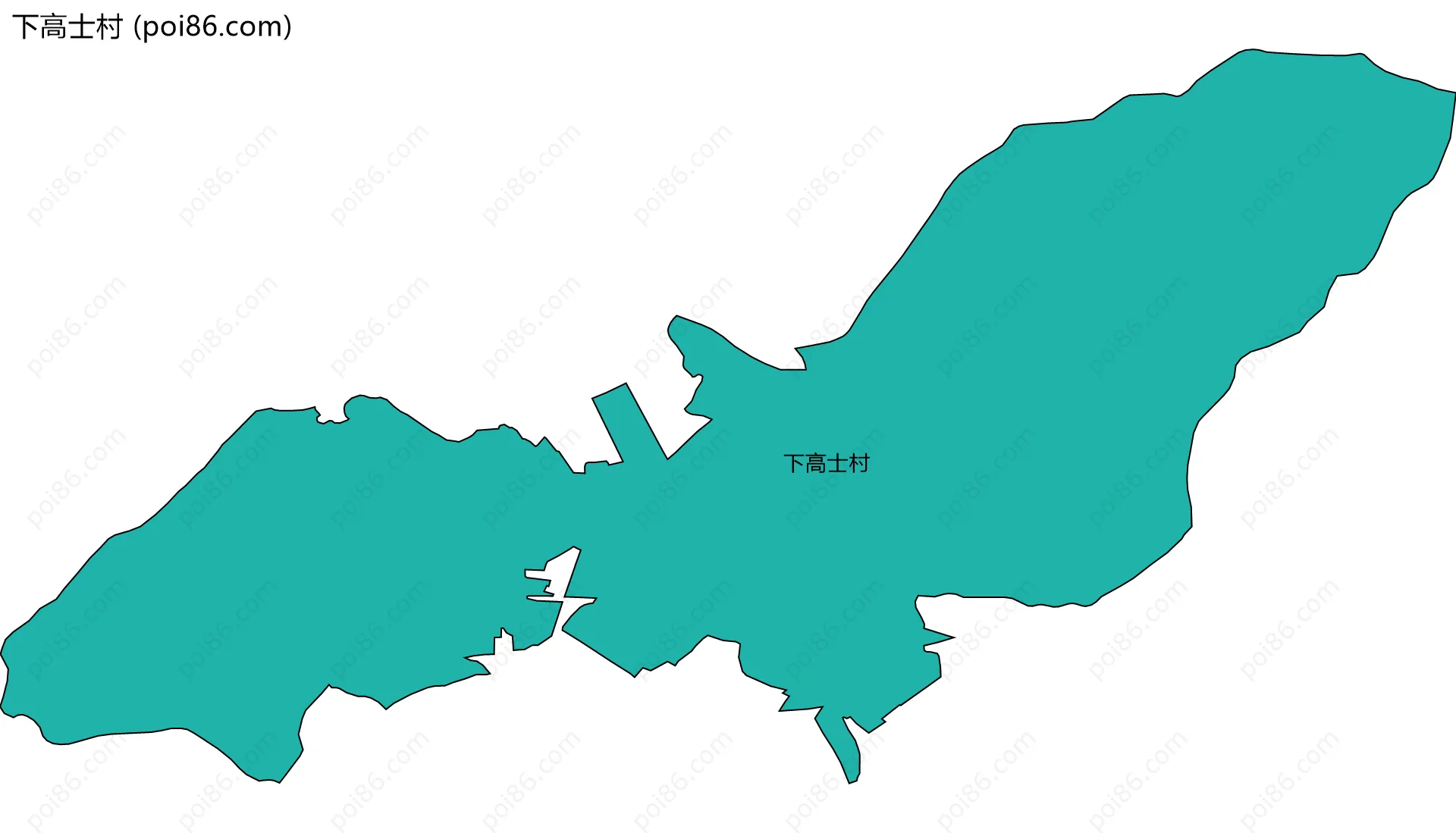 下高士村边界地图