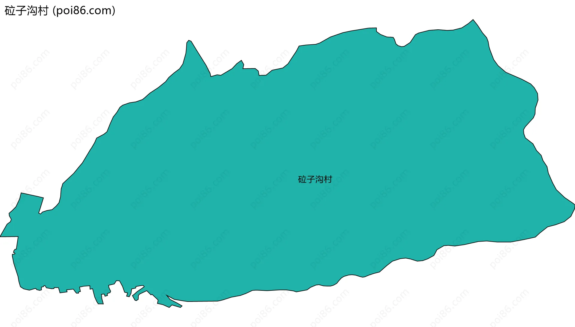 砬子沟村边界地图