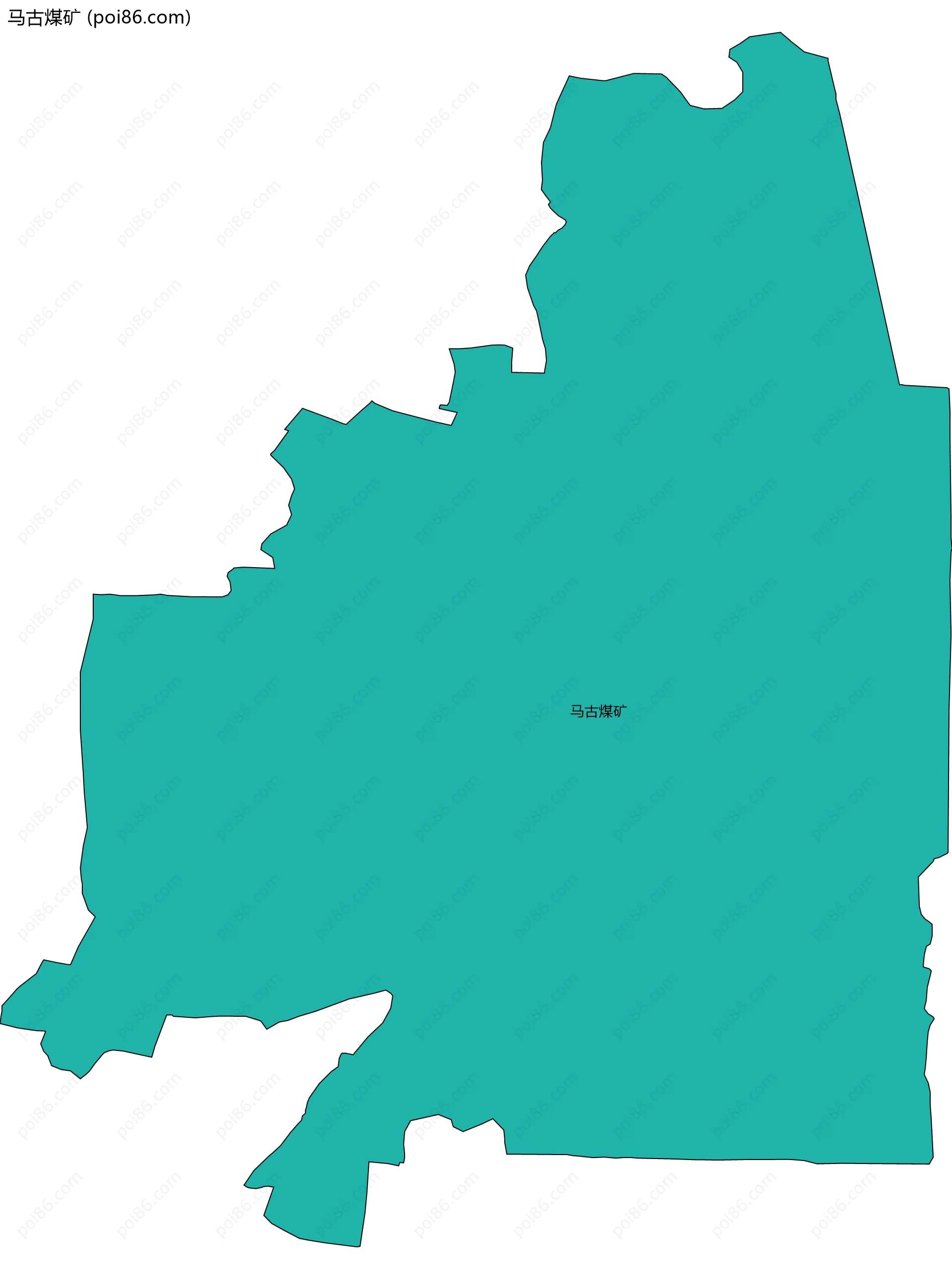 马古煤矿边界地图
