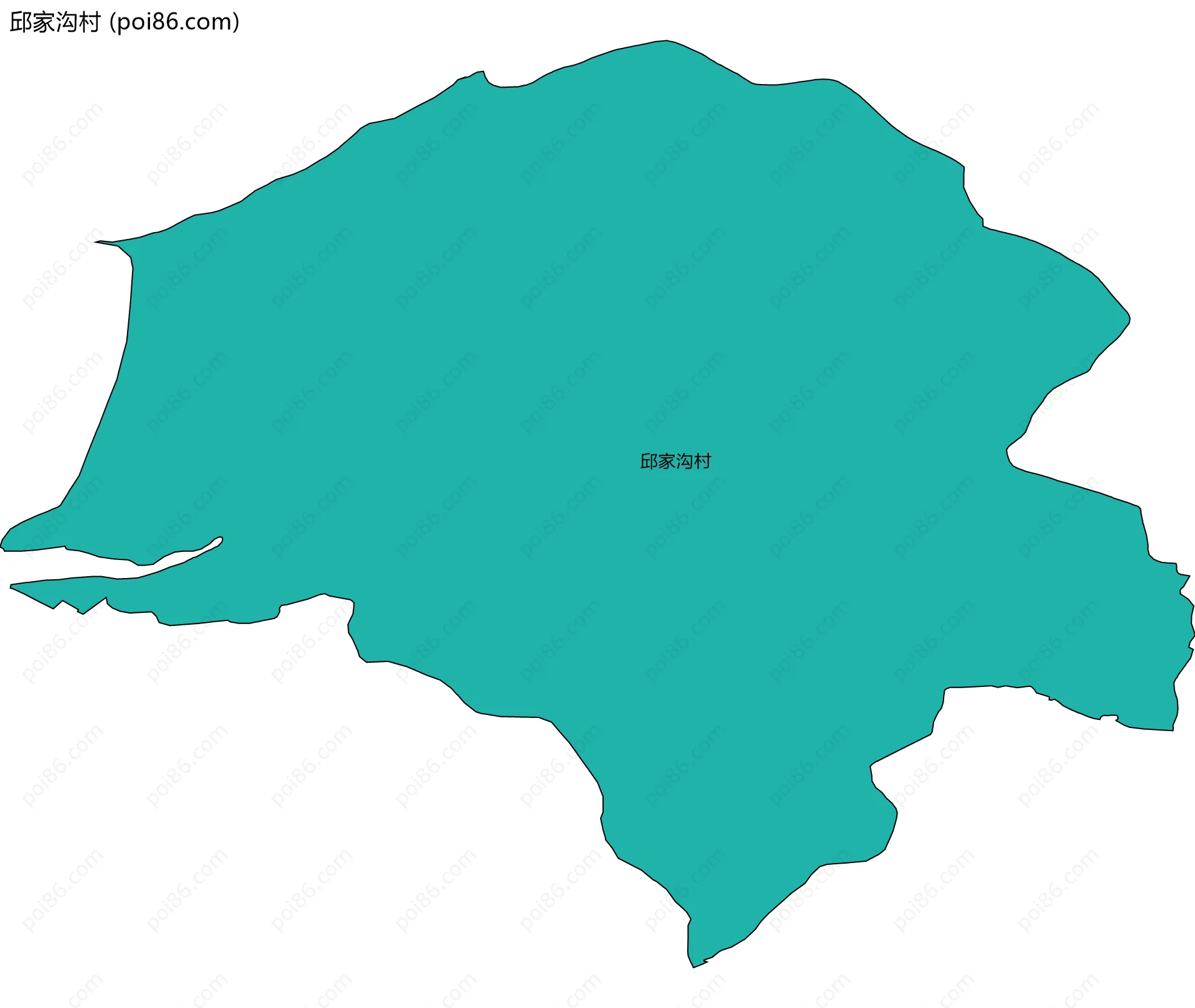 邱家沟村边界地图