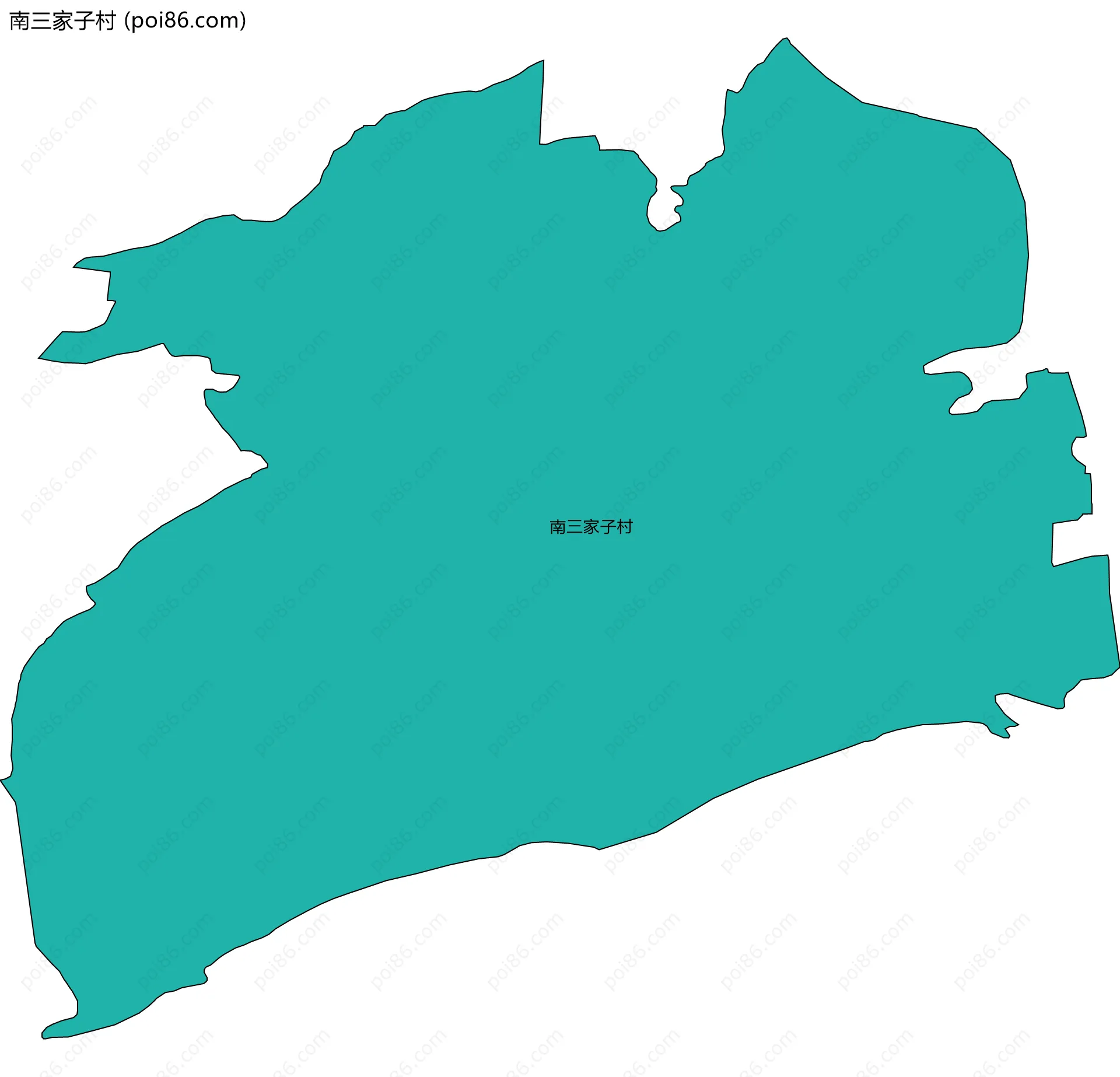 南三家子村边界地图