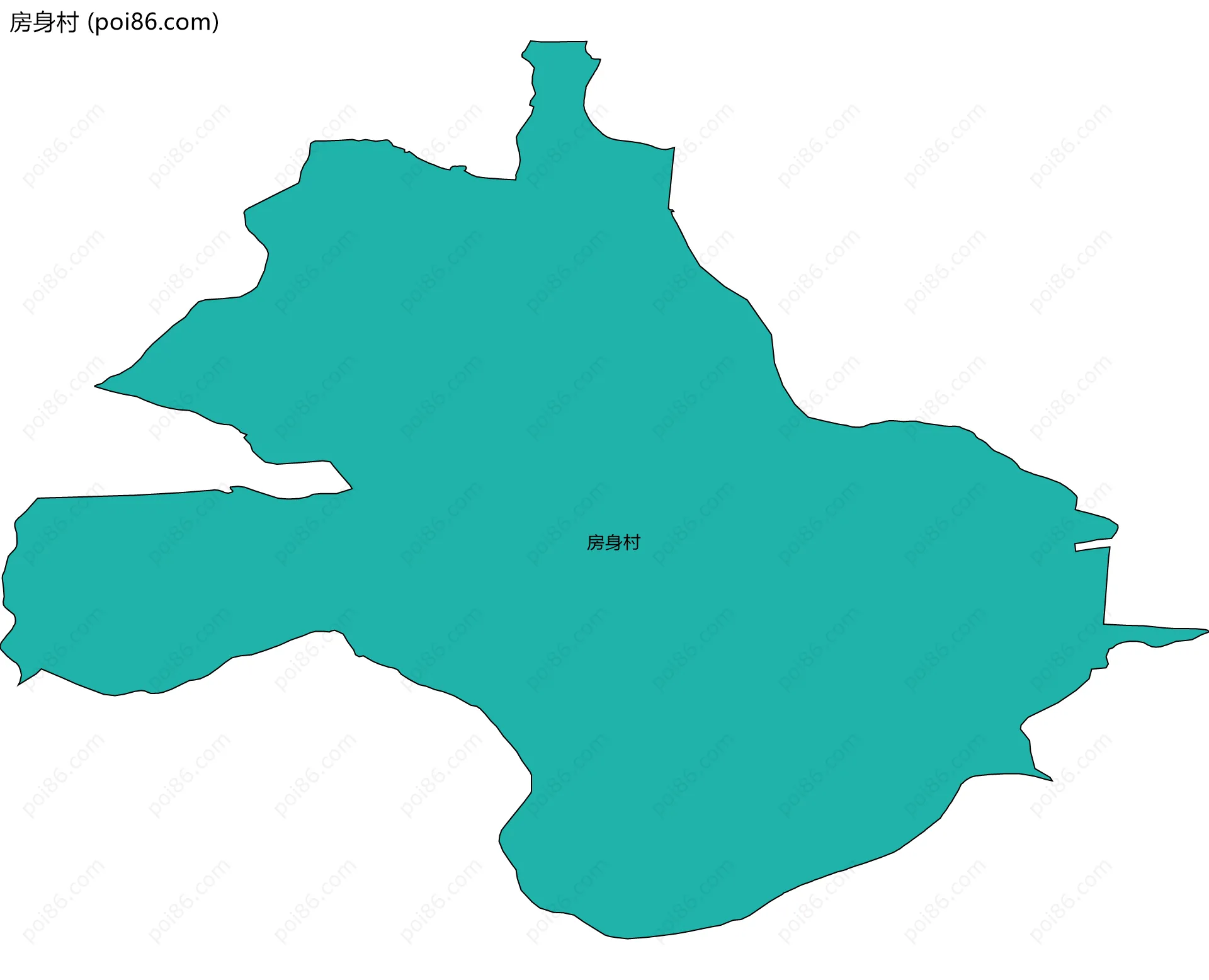 房身村边界地图