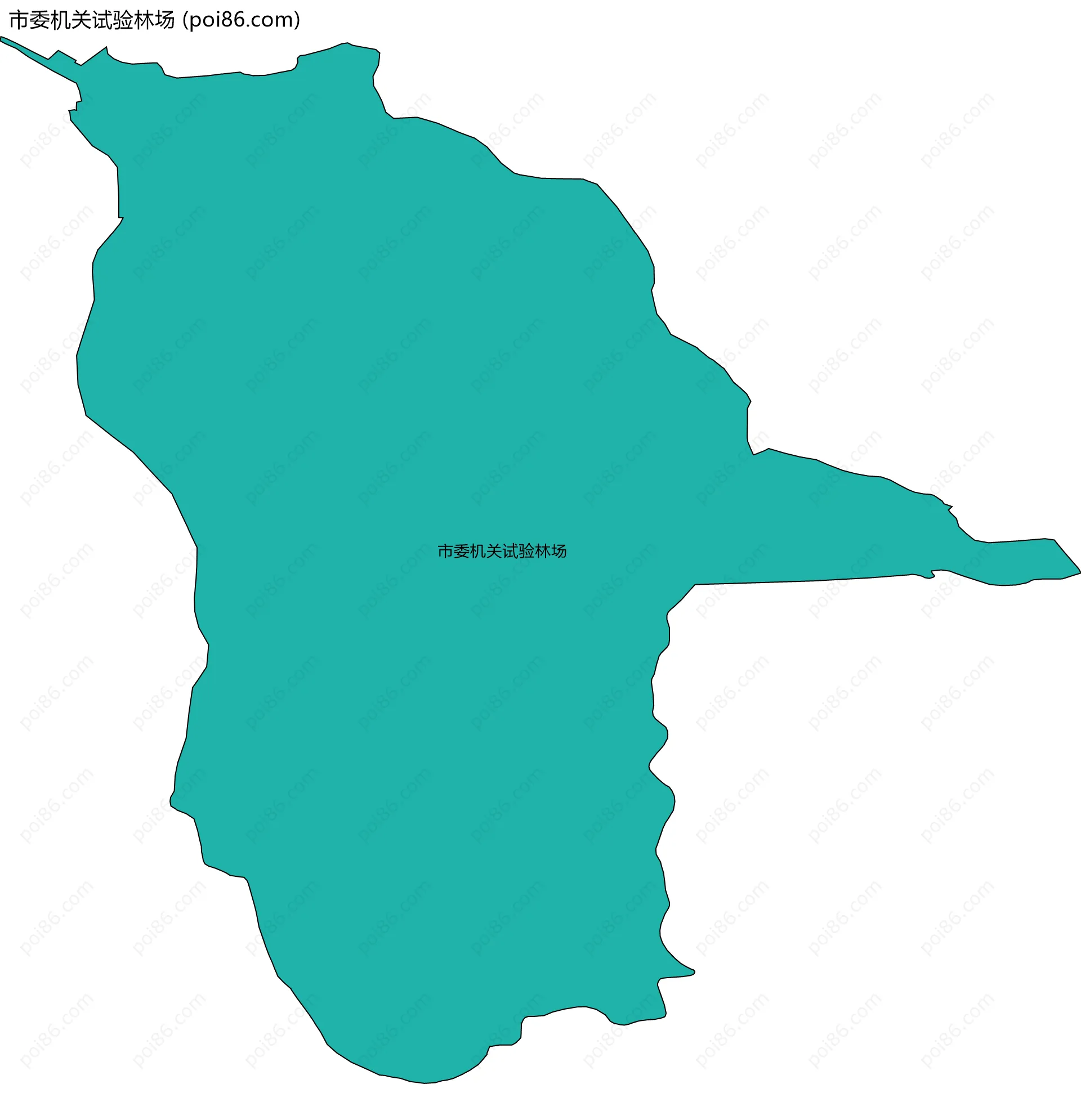 市委机关试验林场边界地图