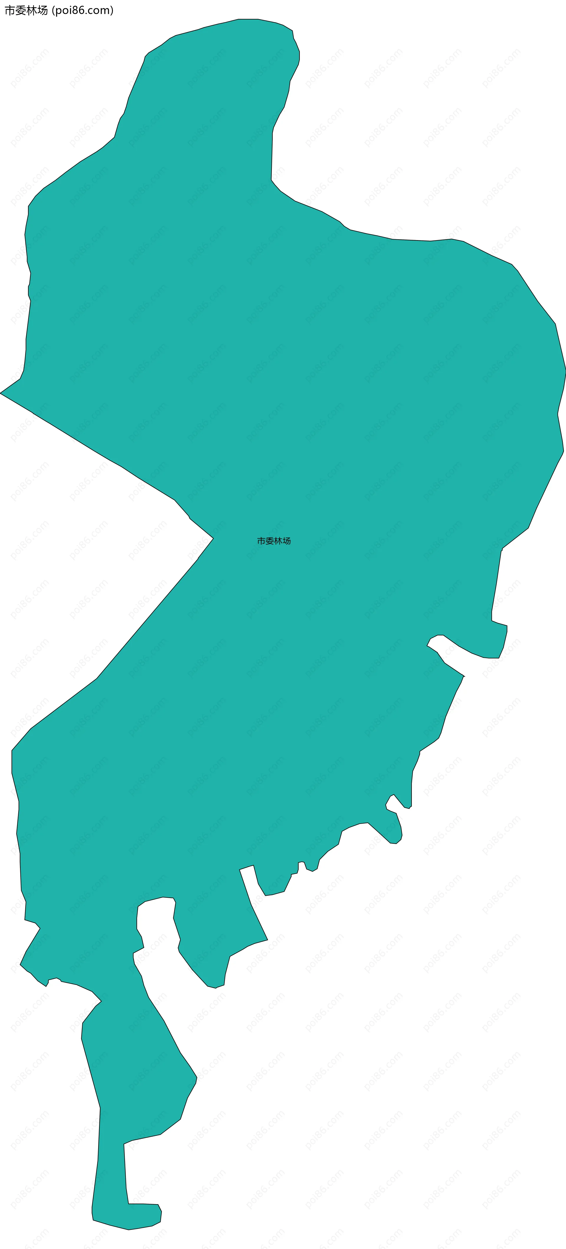 市委林场边界地图