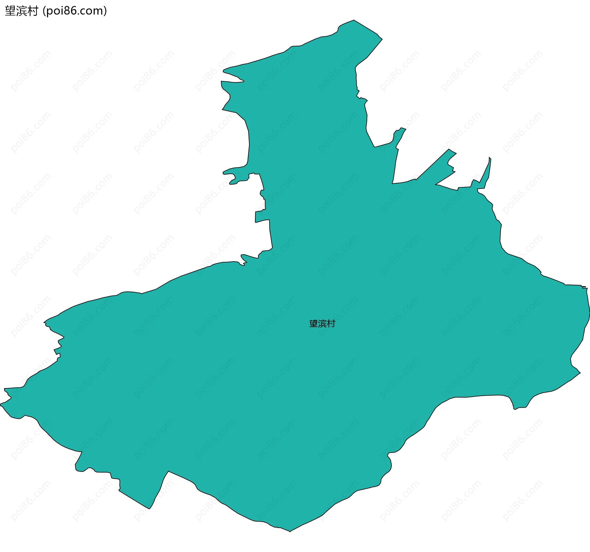 望滨村边界地图