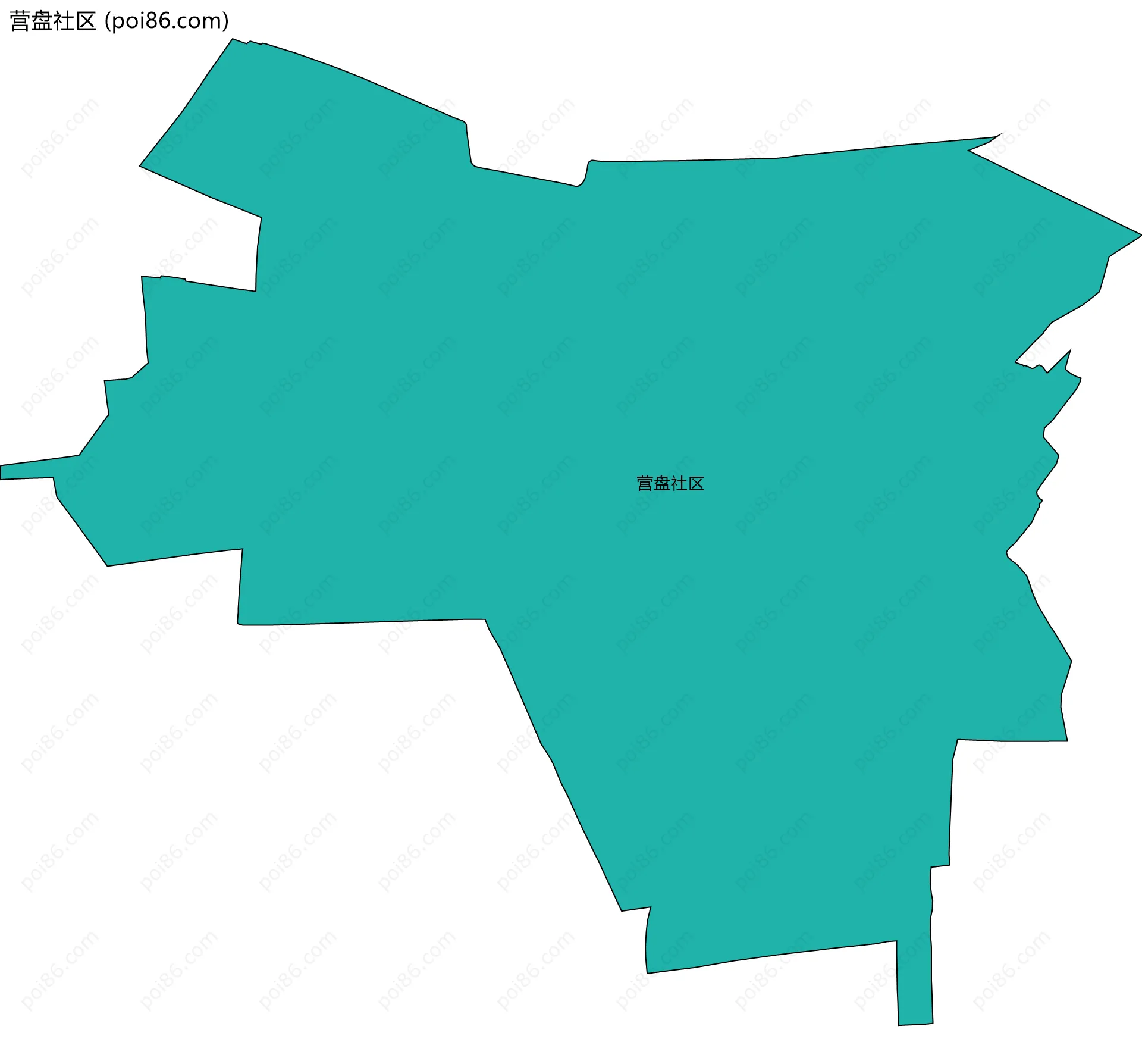 营盘社区边界地图