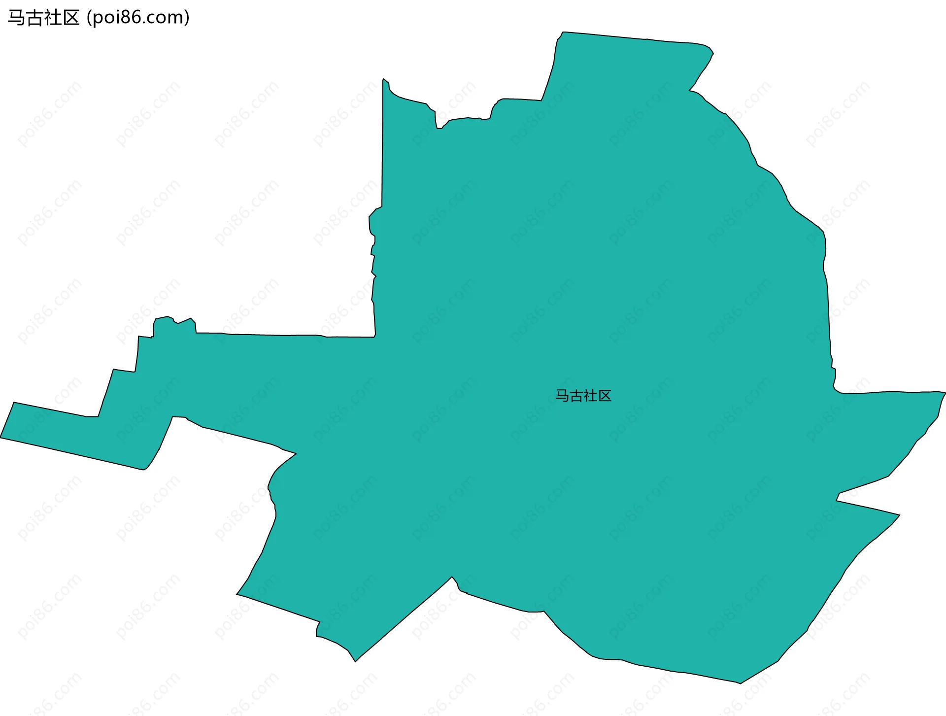 马古社区边界地图