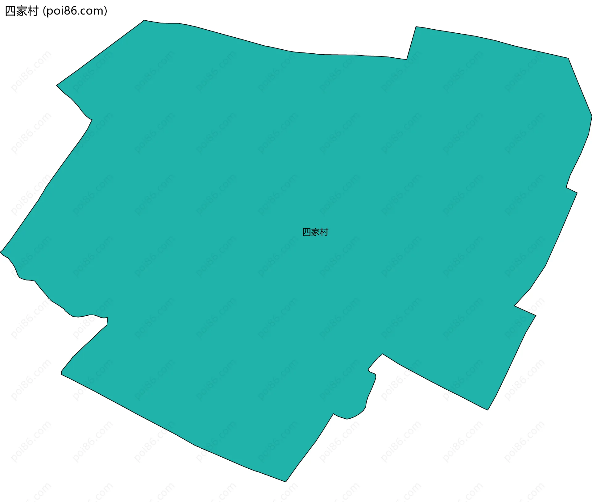 四家村边界地图