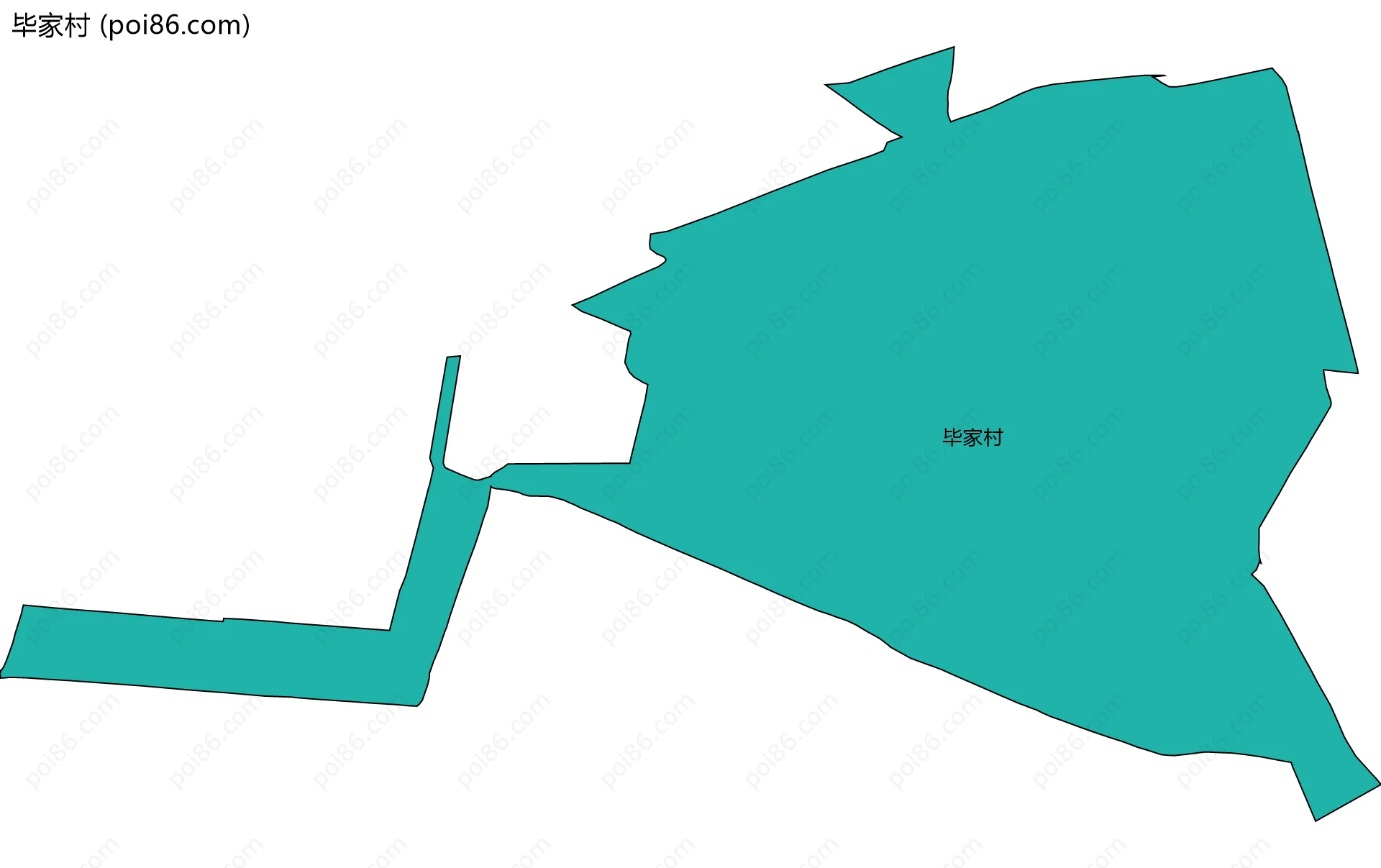 毕家村边界地图
