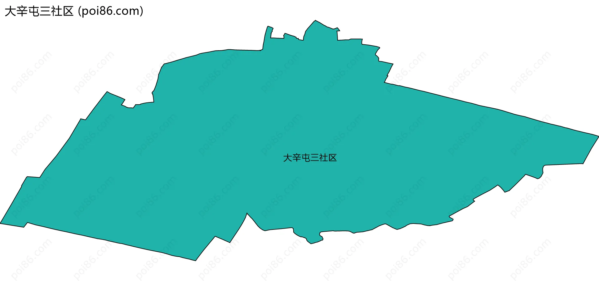 大辛屯三社区边界地图