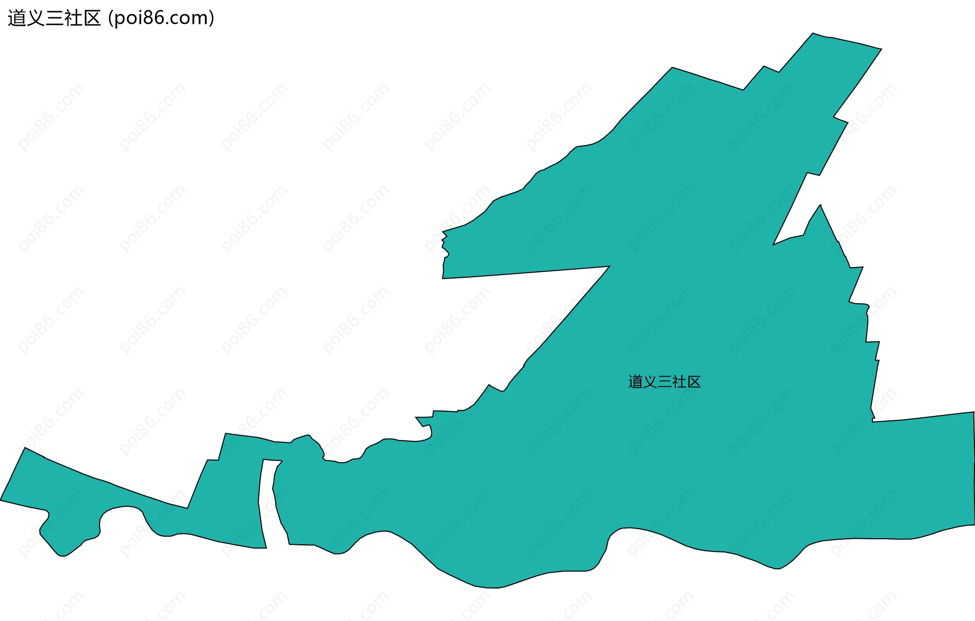 道义三社区边界地图