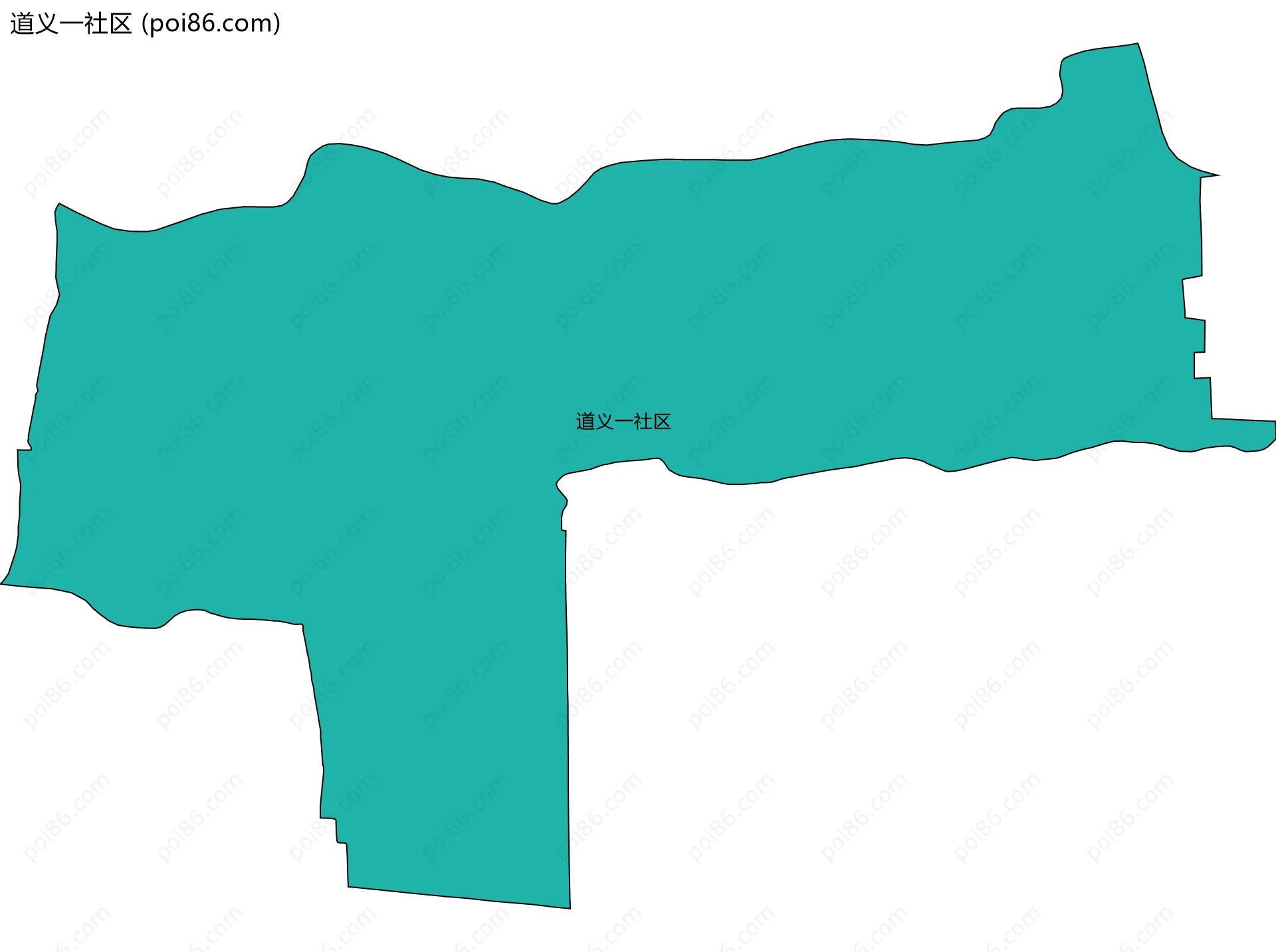 道义一社区边界地图
