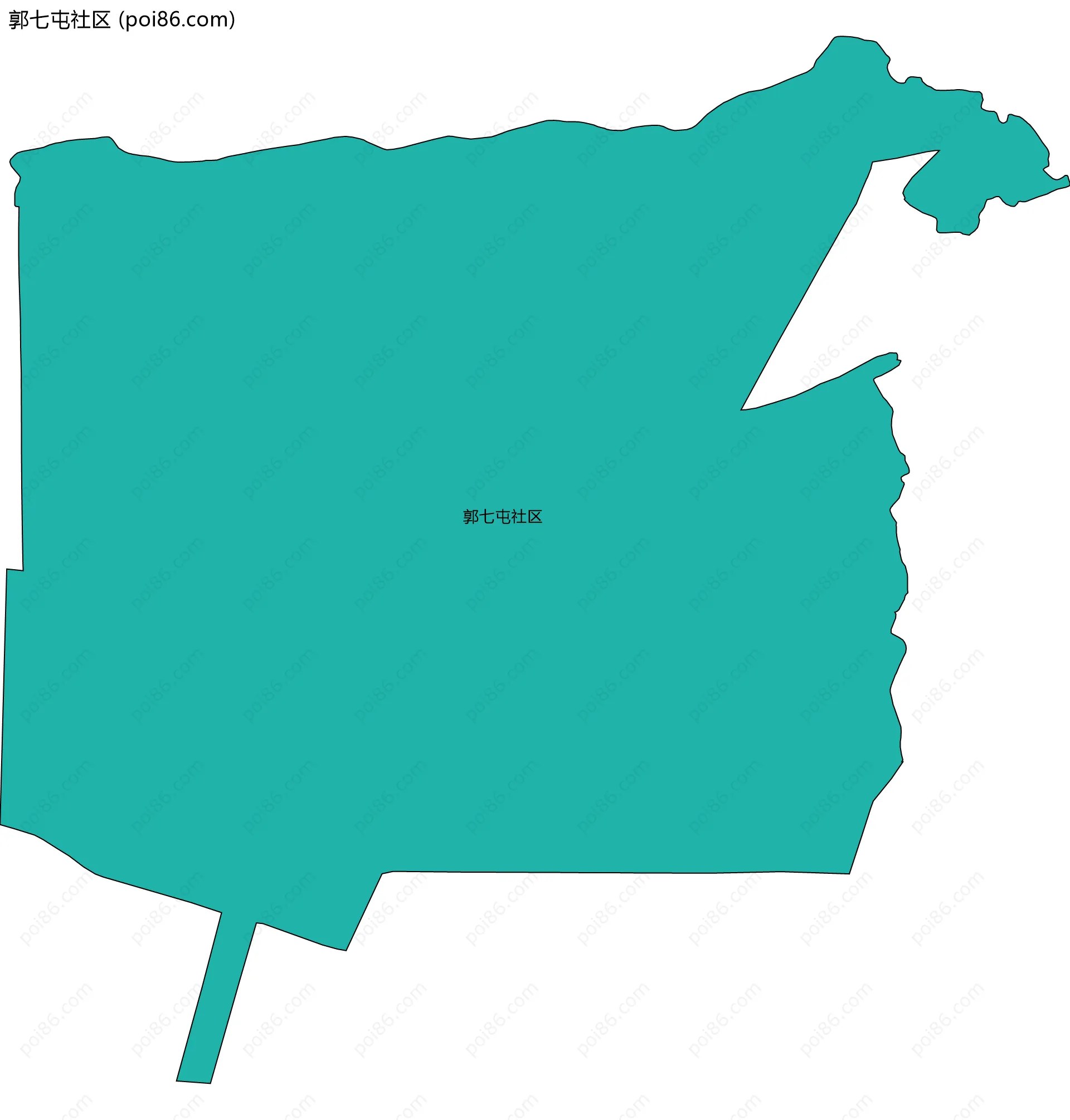 郭七屯社区边界地图
