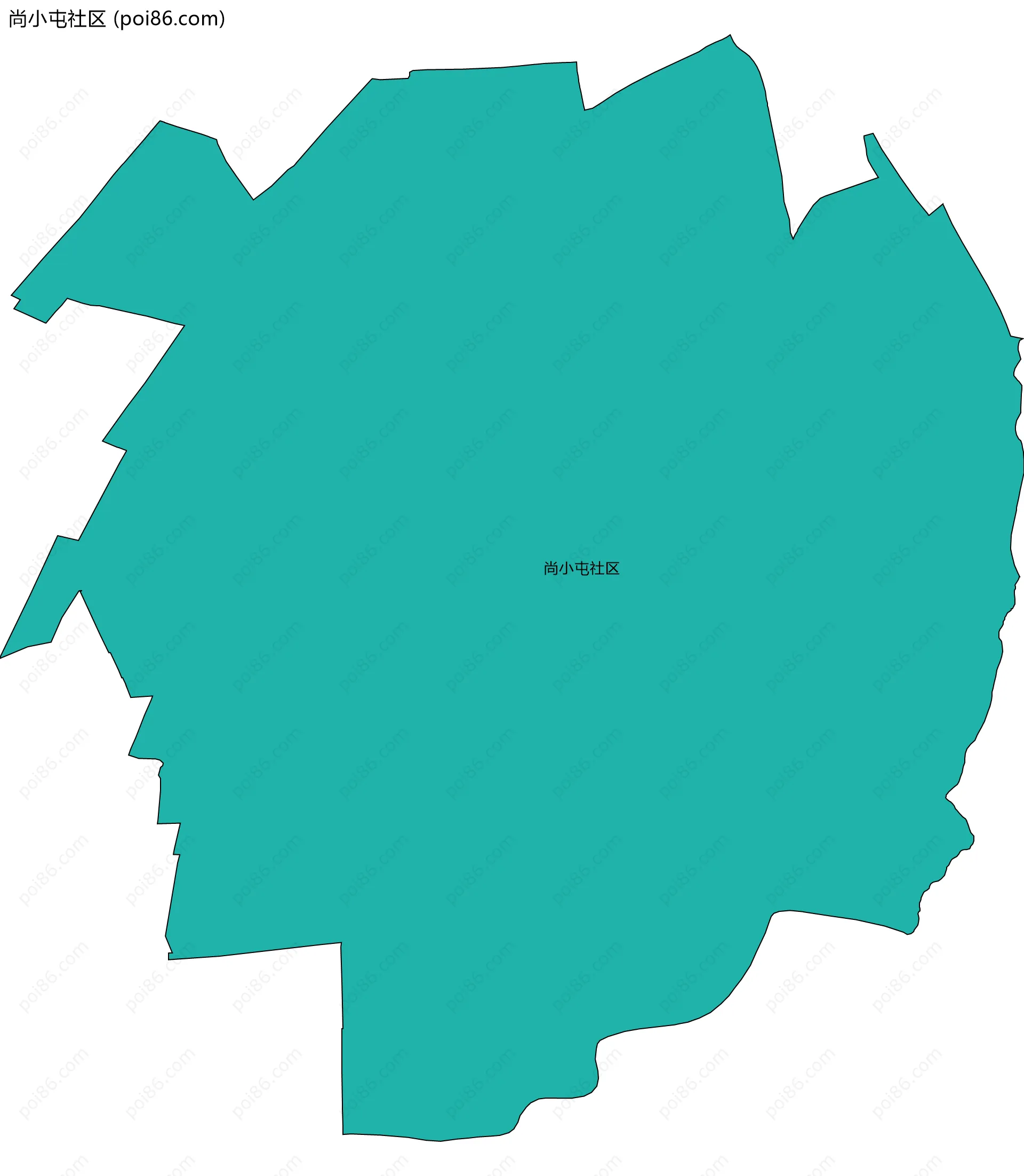 尚小屯社区边界地图
