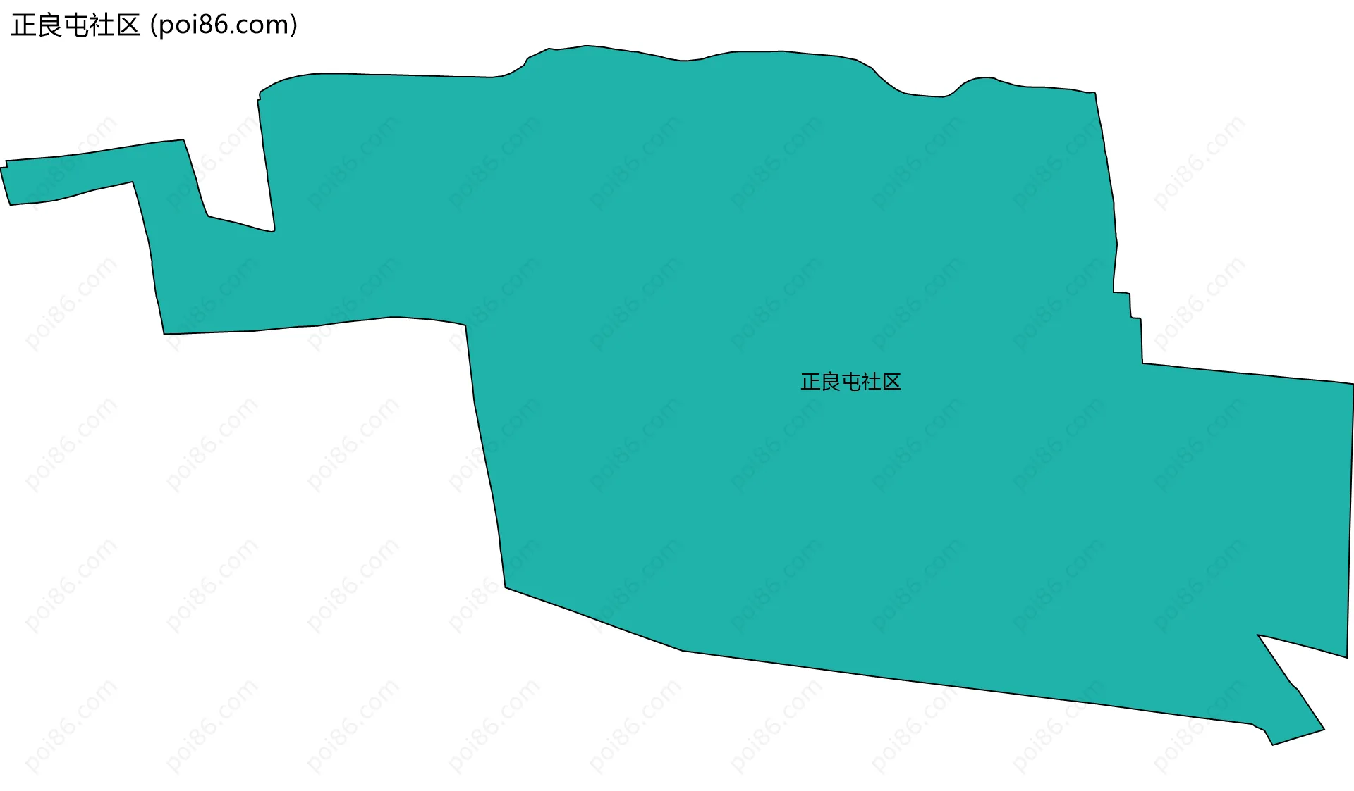 正良屯社区边界地图