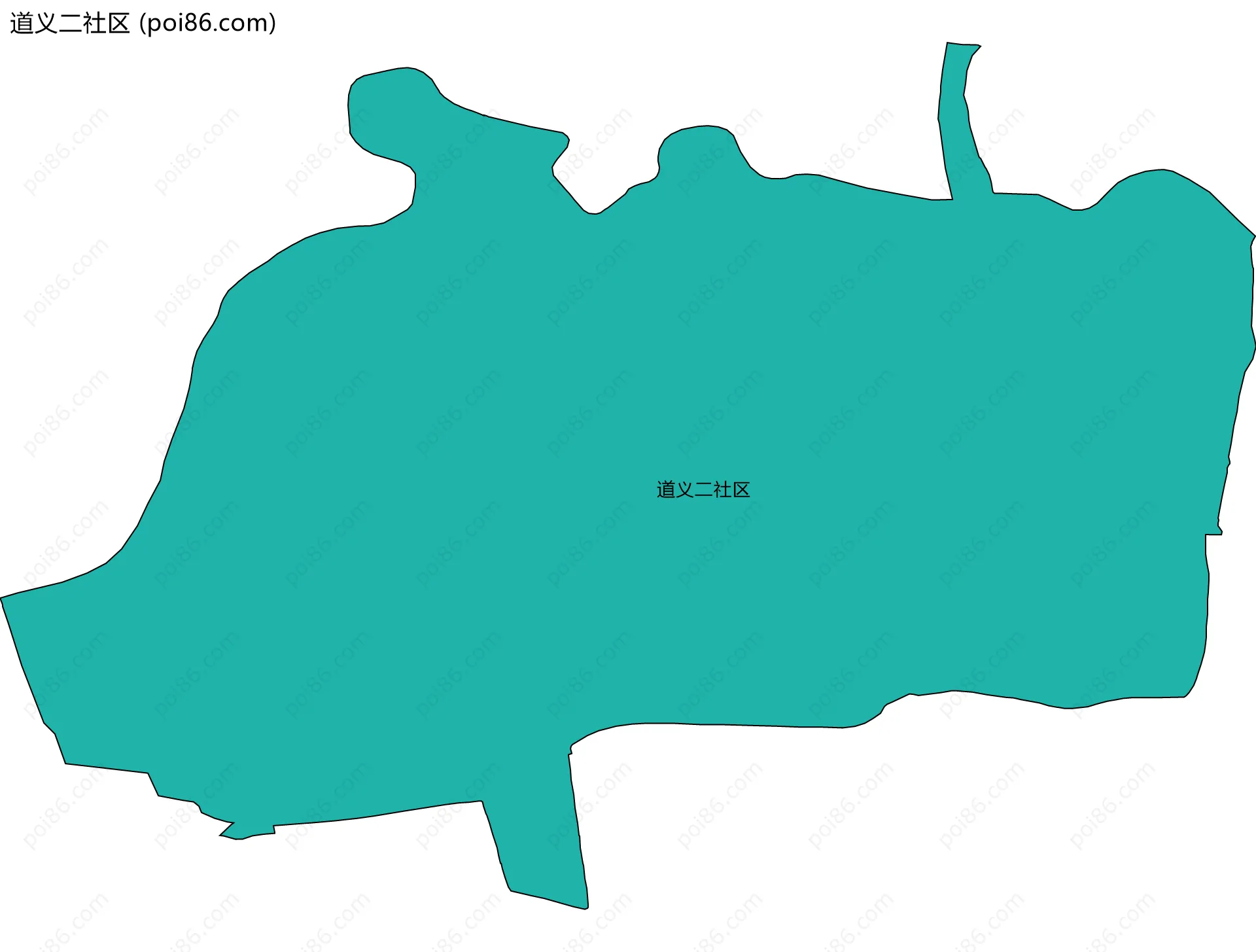 道义二社区边界地图