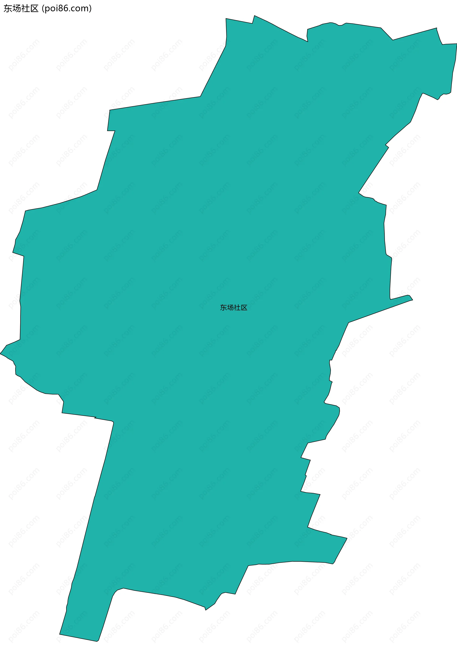 东场社区边界地图
