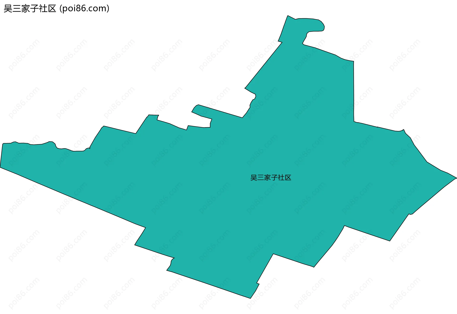 吴三家子社区边界地图