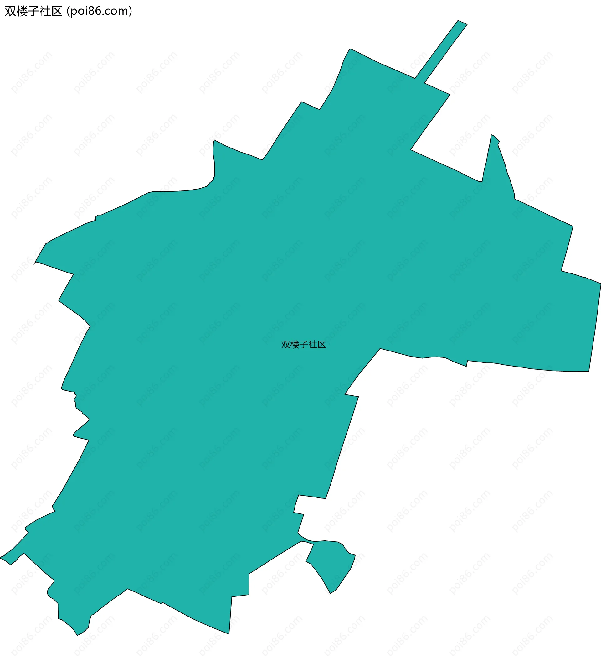 双楼子社区边界地图