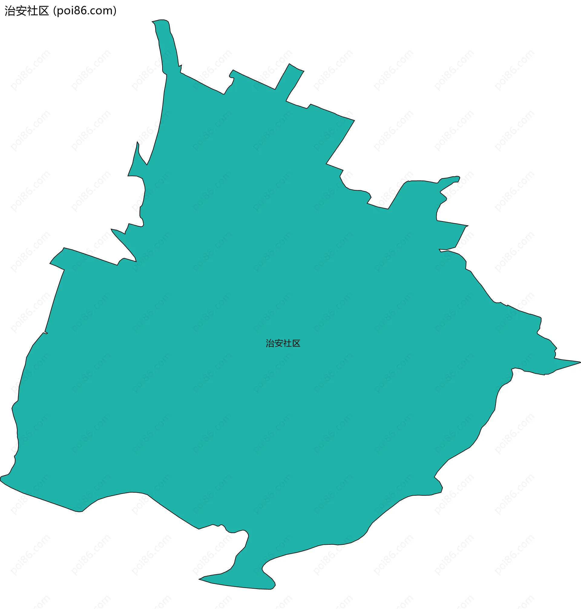 治安社区边界地图