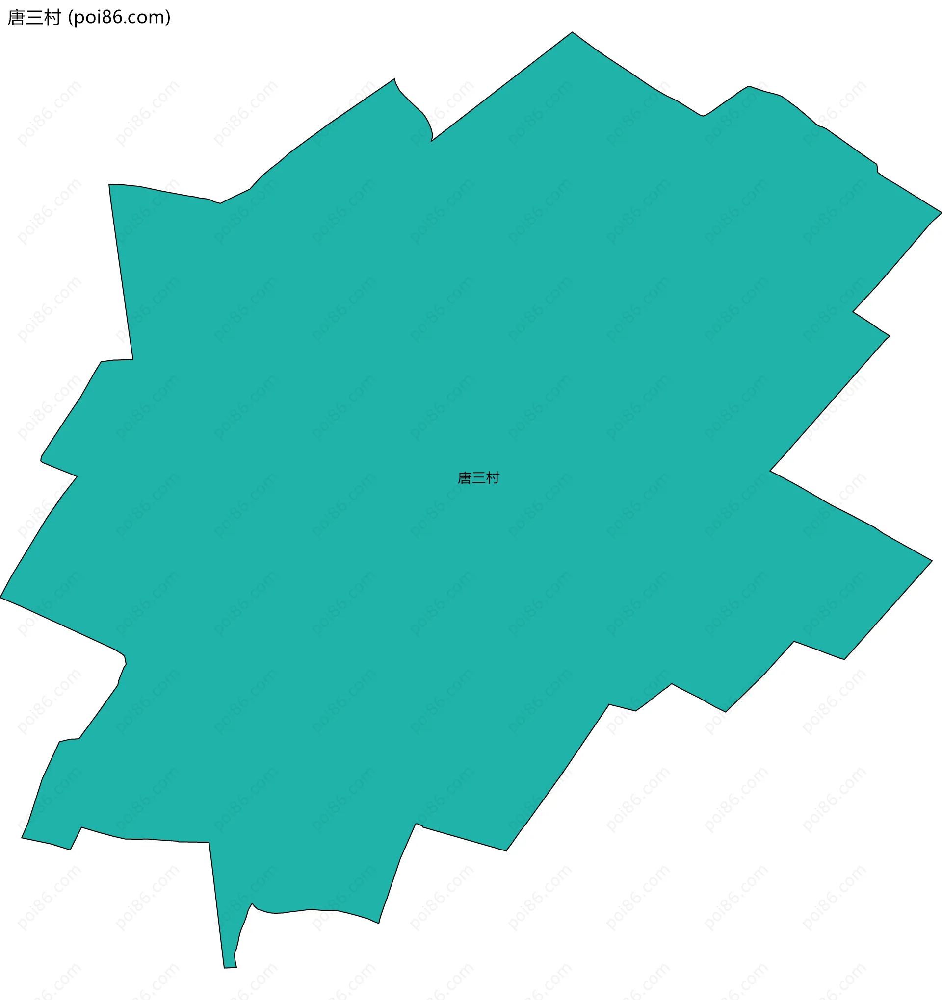 唐三村边界地图