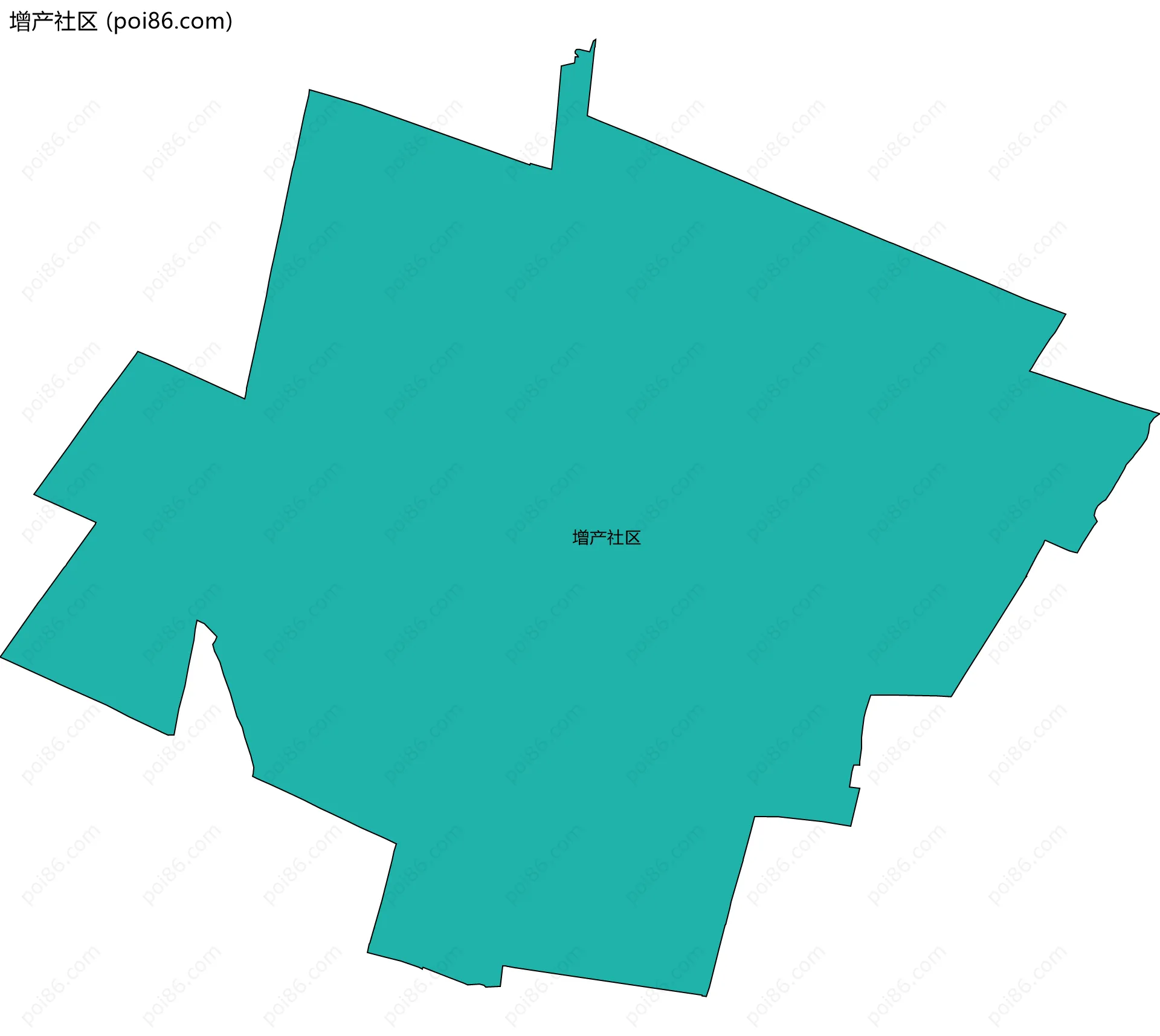 增产社区边界地图