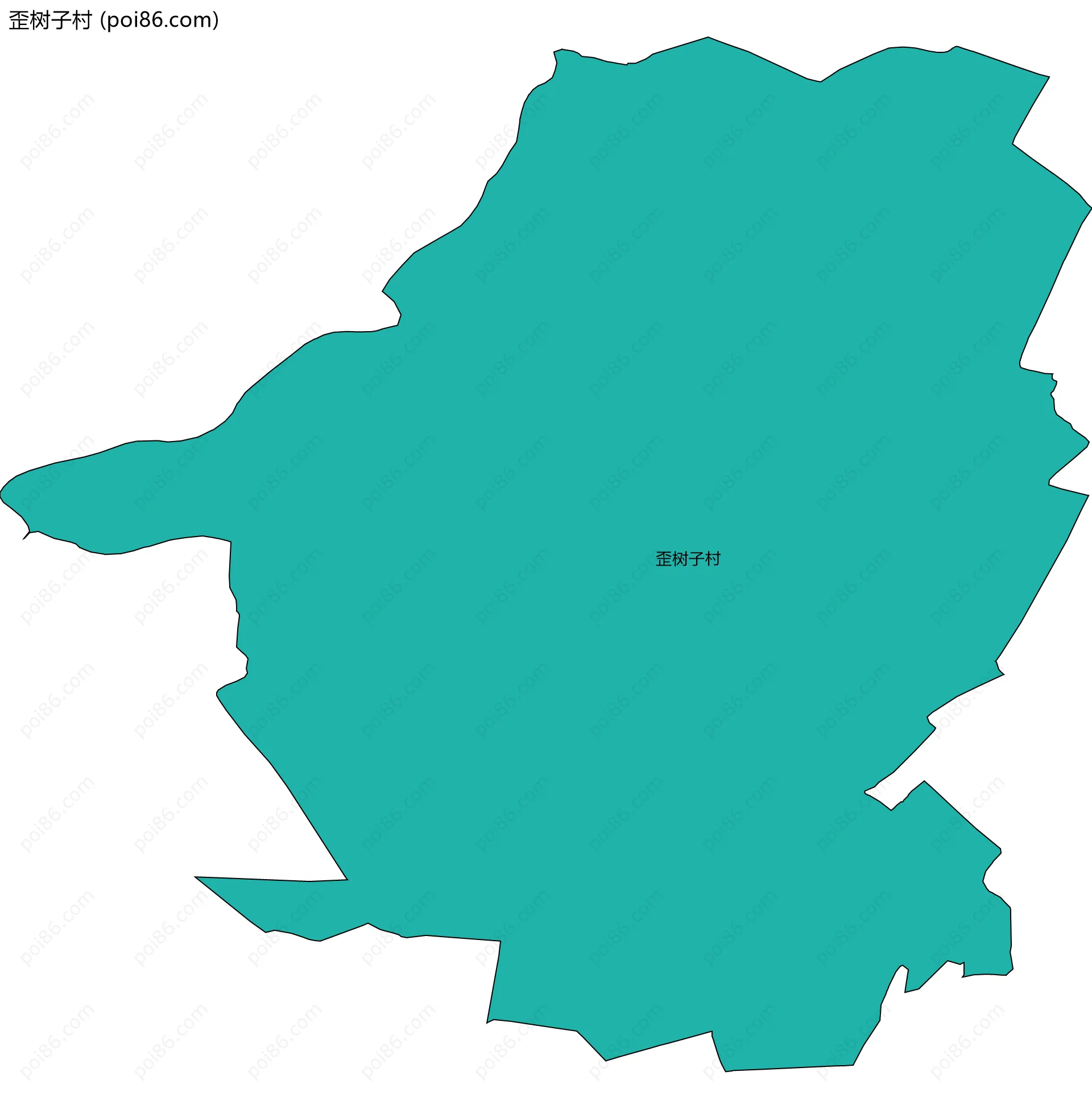 歪树子村边界地图