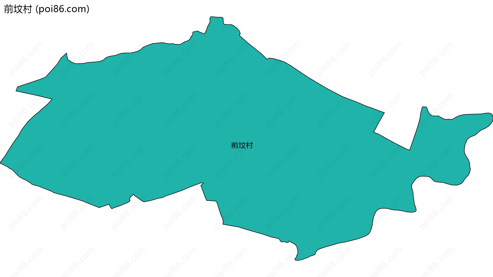 前坟村边界地图