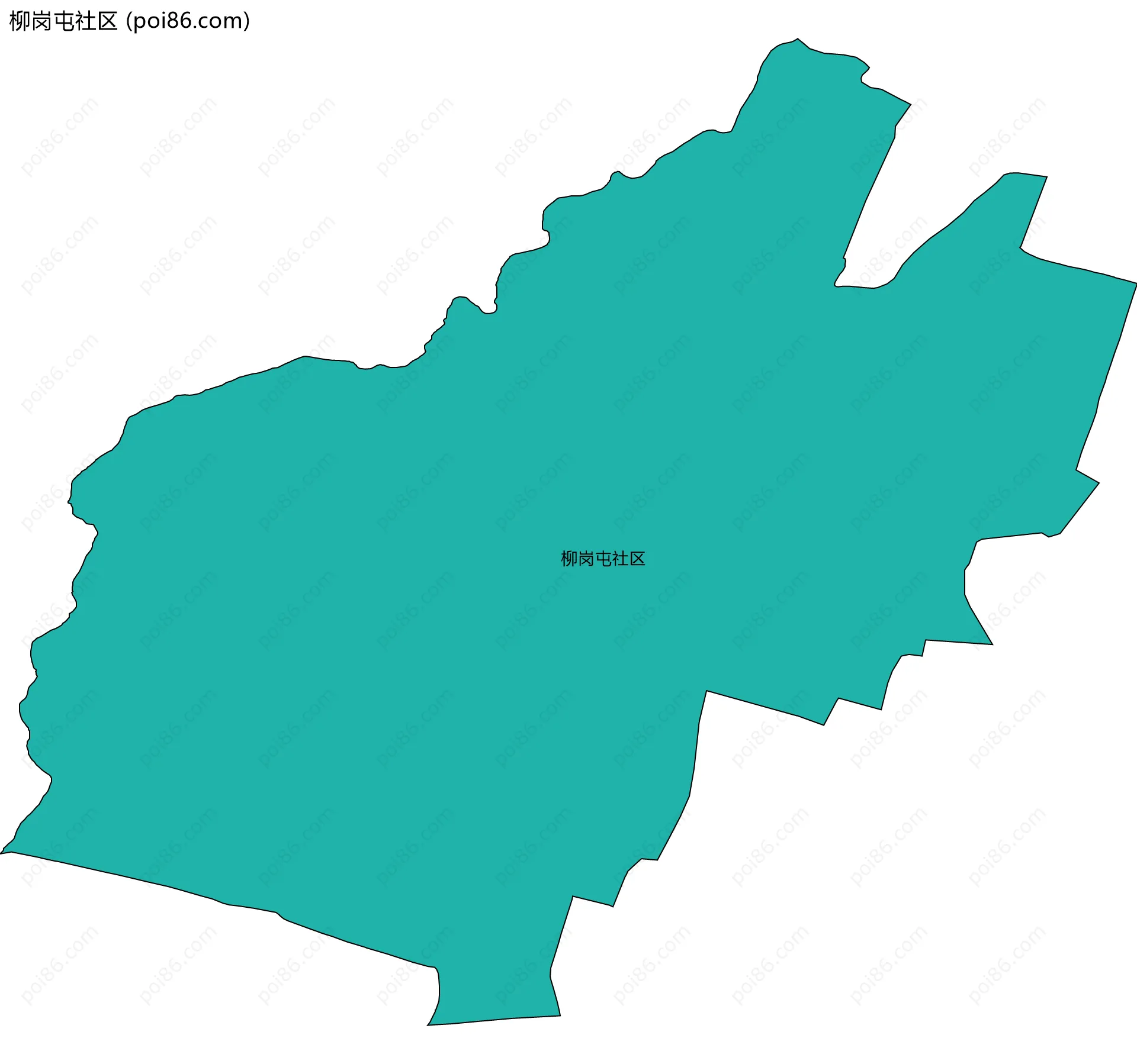 柳岗屯社区边界地图