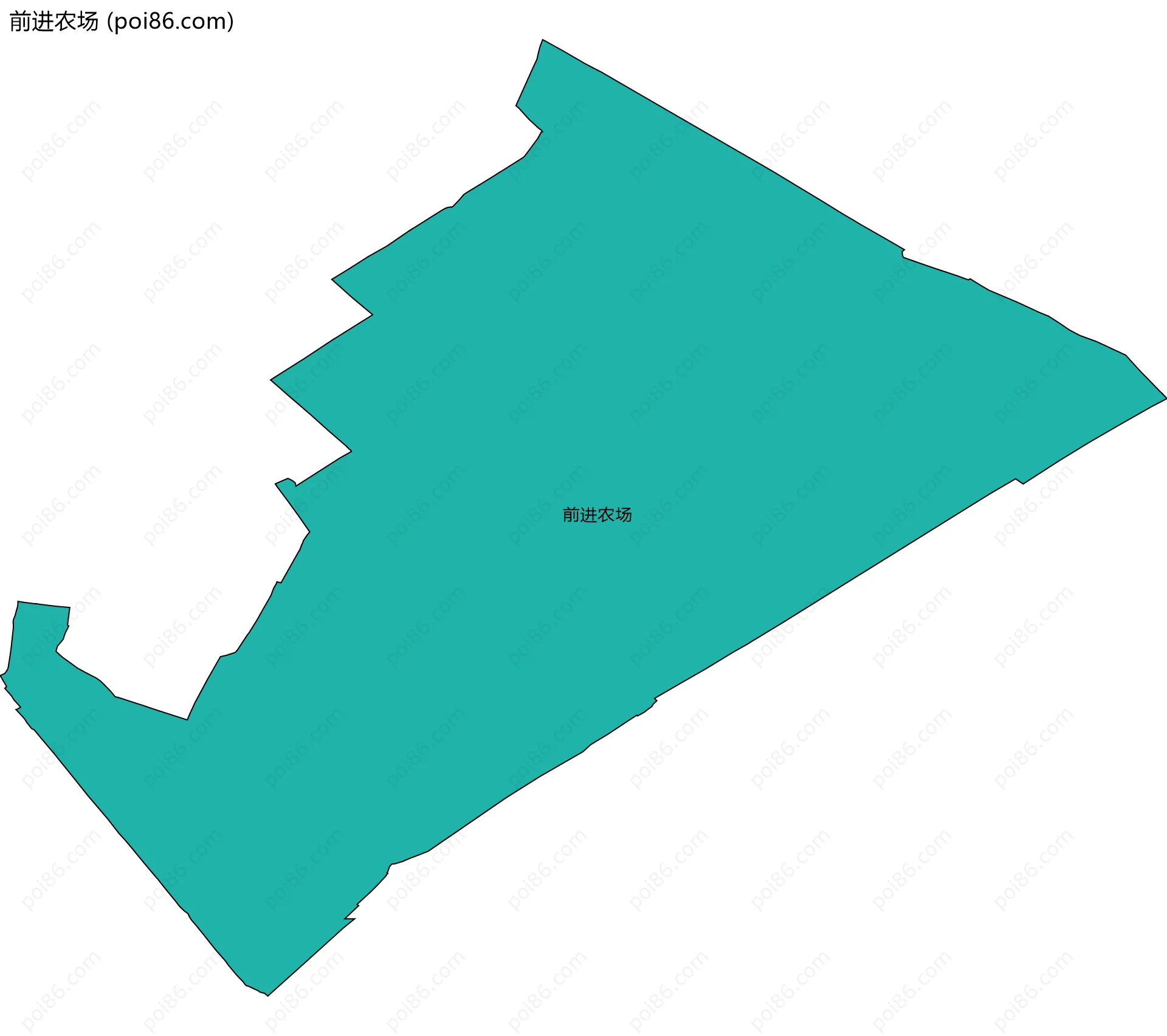 前进农场边界地图