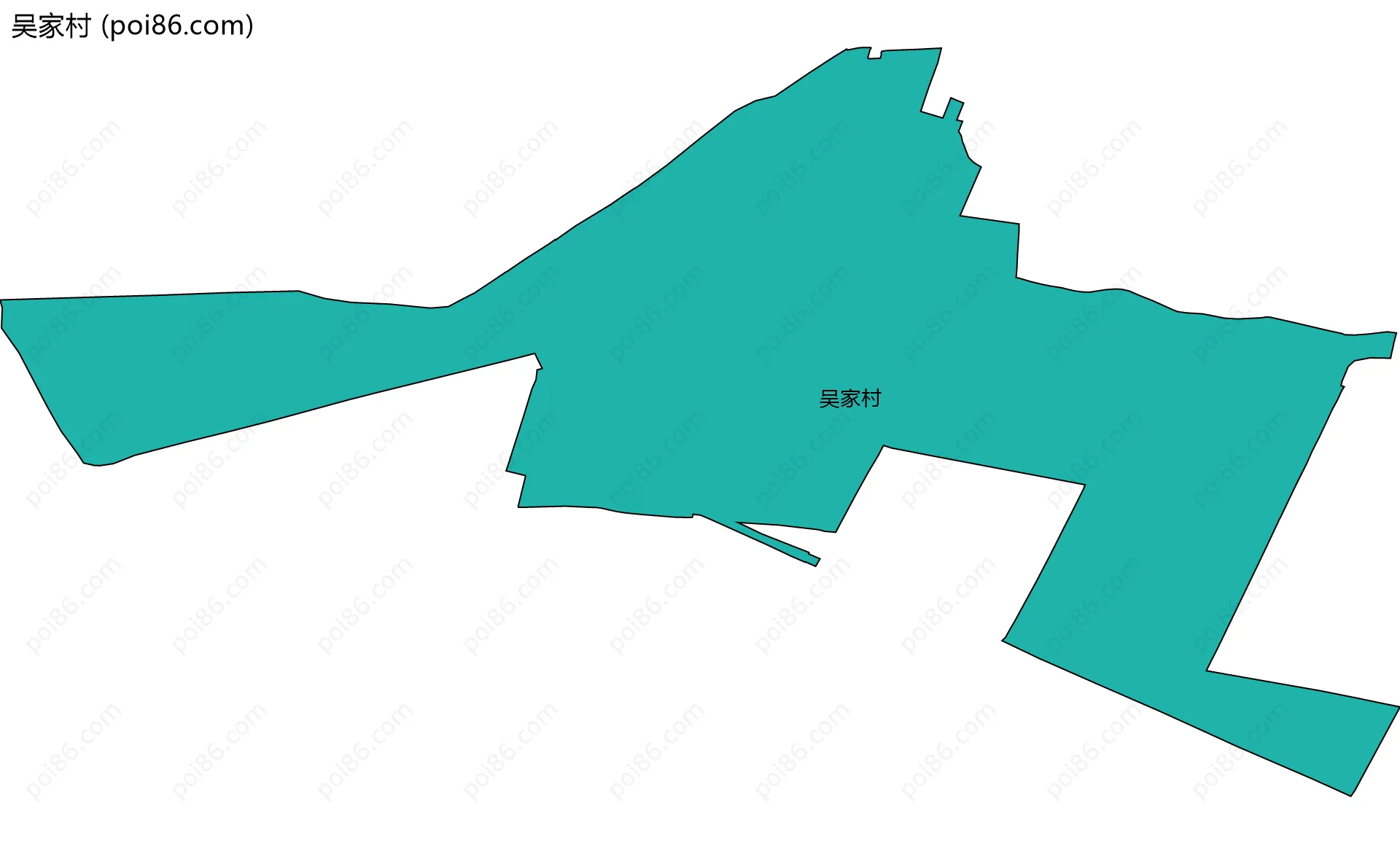 吴家村边界地图