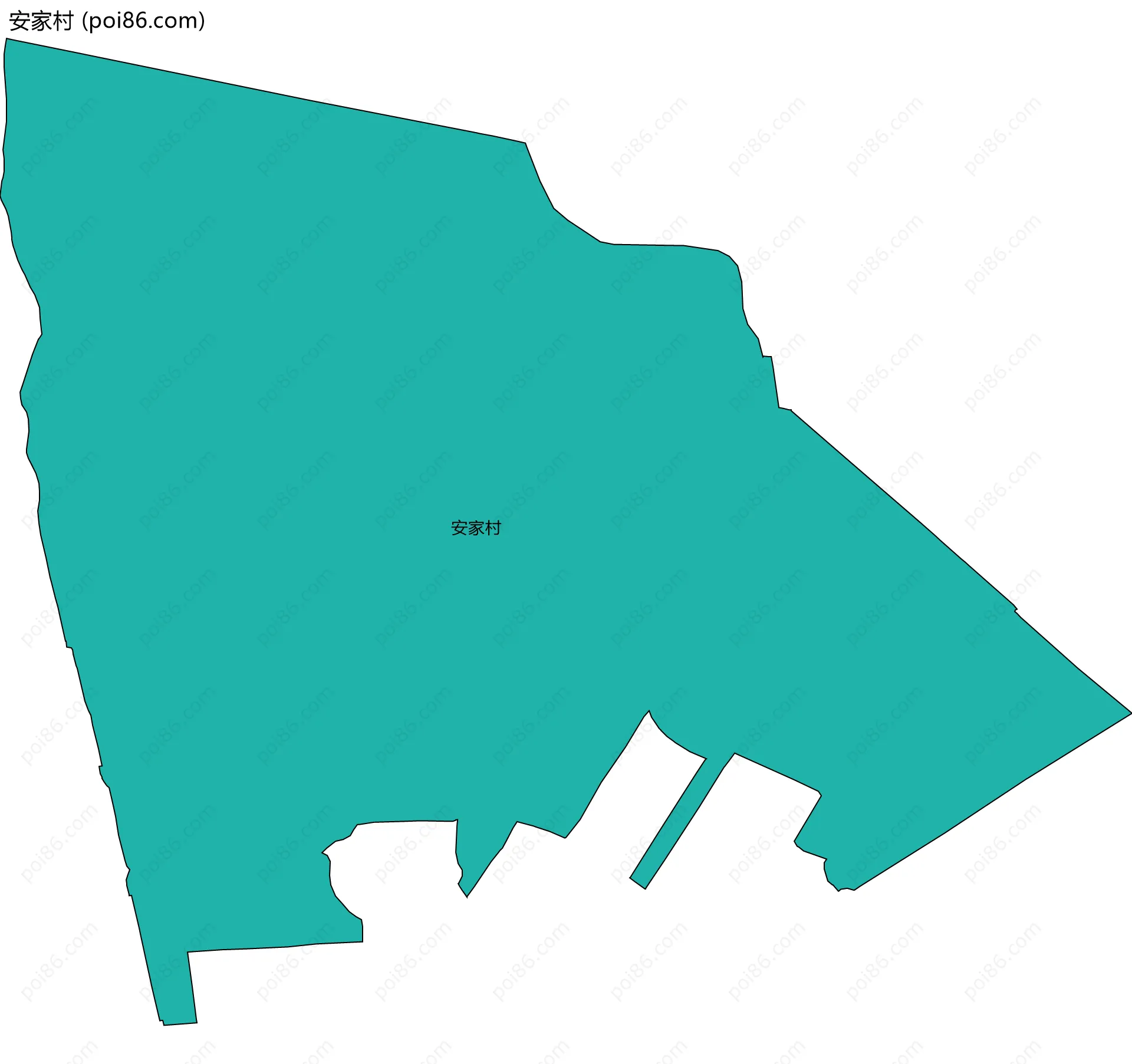 安家村边界地图