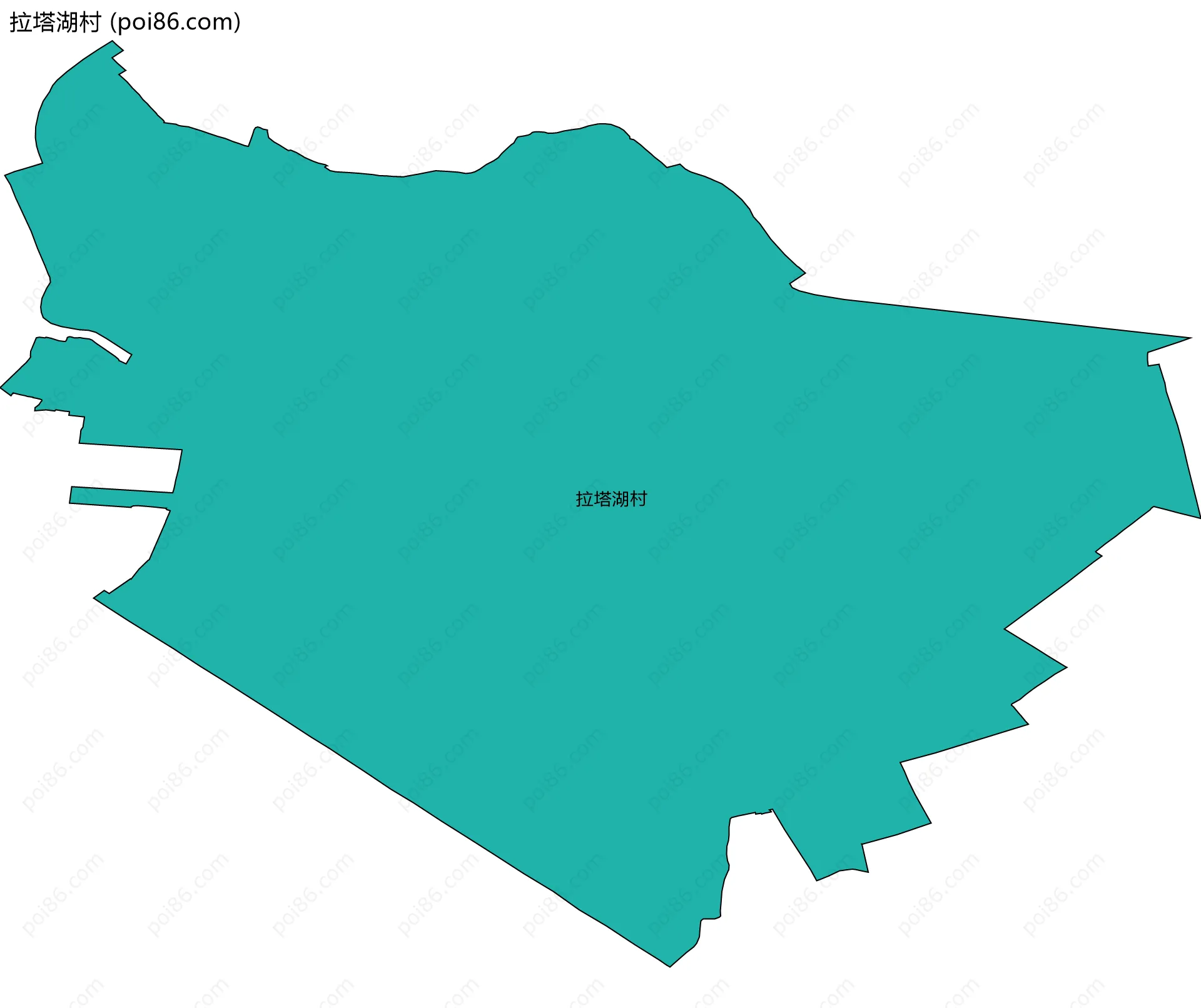 拉塔湖村边界地图