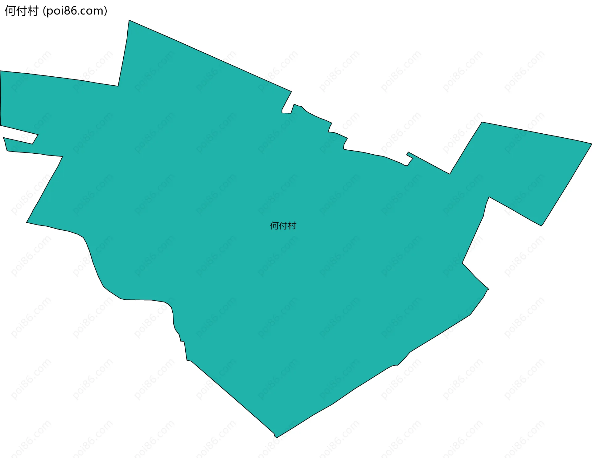 何付村边界地图