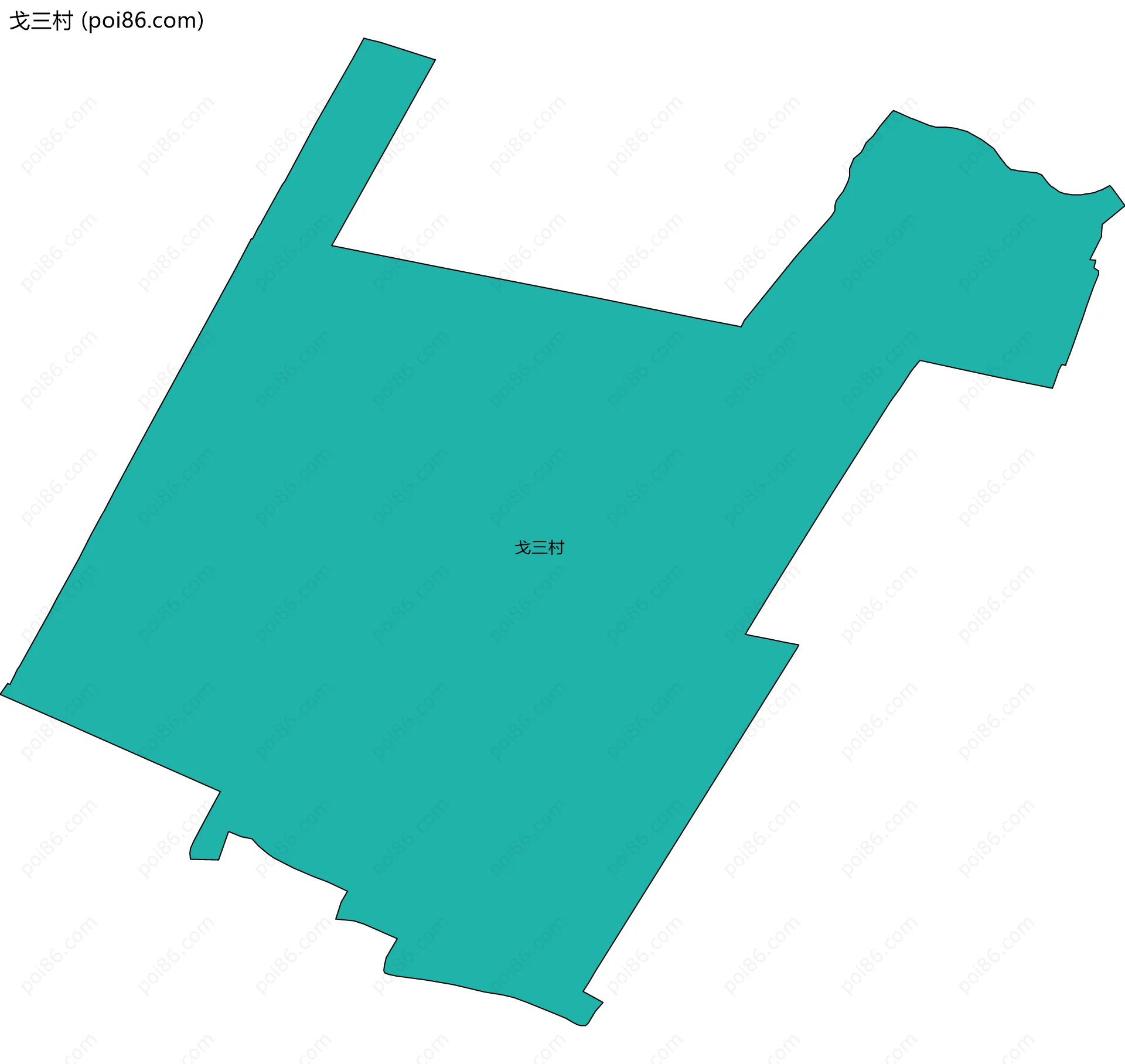 戈三村边界地图